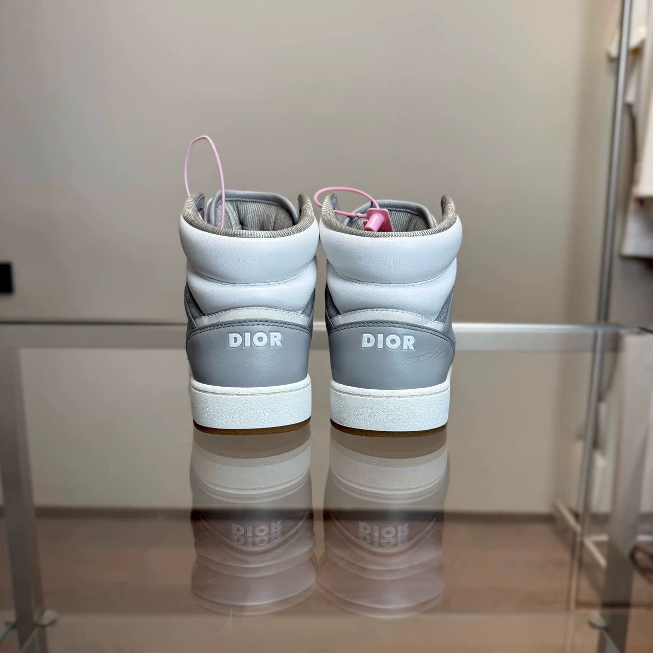 Dior Dior B27 White Gray High Top Size US 5 / IT 35 - 5 Thumbnail