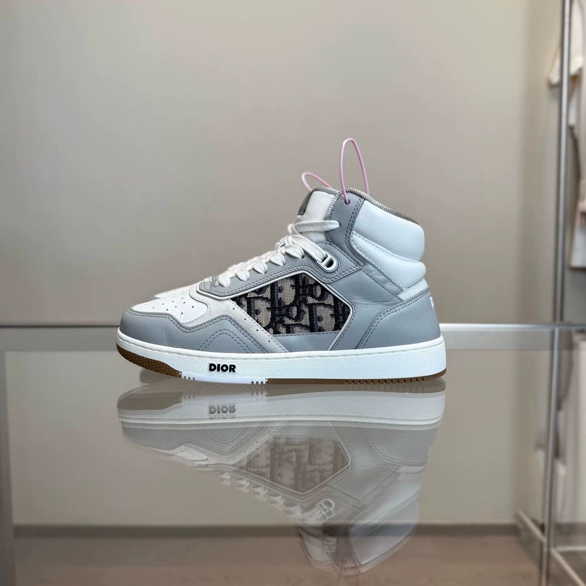 Dior Dior B27 White Gray High Top Size US 5 / IT 35 - 3 Thumbnail