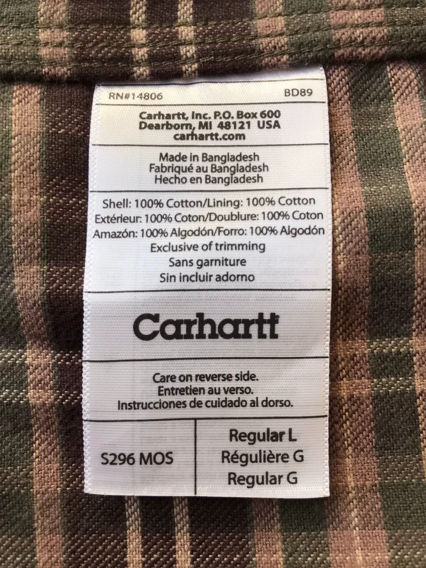 Carhartt Carhartt S296 MOS Work Shirt Jacket Size US L / EU 52-54 / 3 - 9 Thumbnail