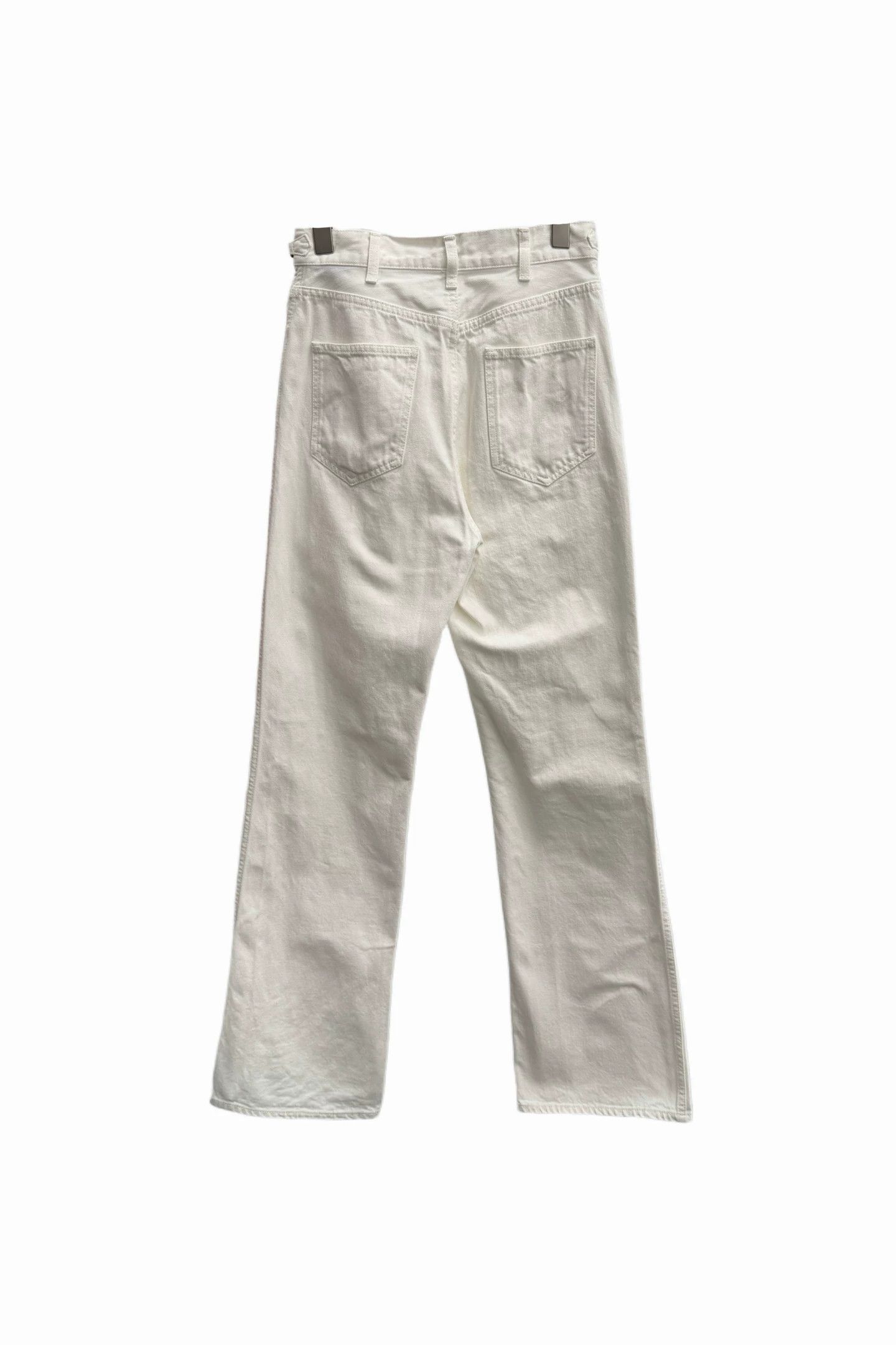 Celine CELINE Triomphe Chain White Jeans Size 29" - 2 Thumbnail