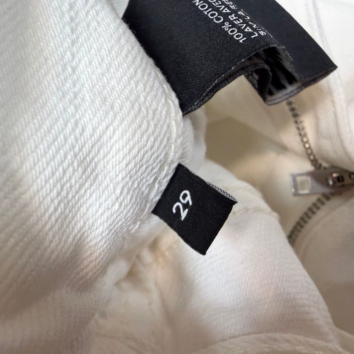 Celine CELINE Triomphe Chain White Jeans Size 29" - 4 Thumbnail