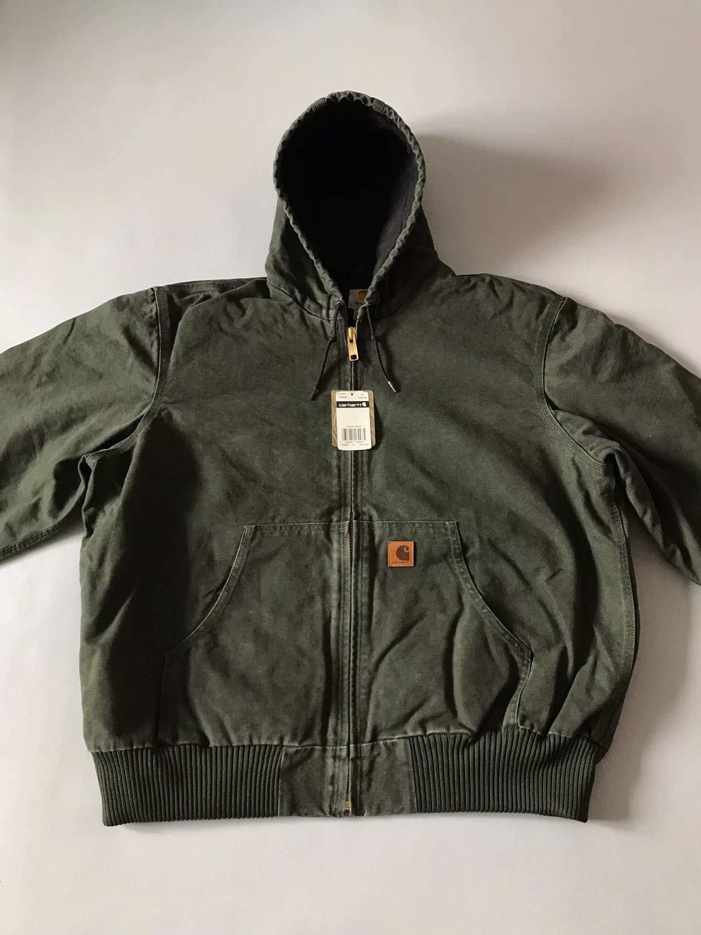 Carhartt Carhartt J130 Moss Green Hooded Jacket Size US XL / EU 56 / 4 - 4 Thumbnail