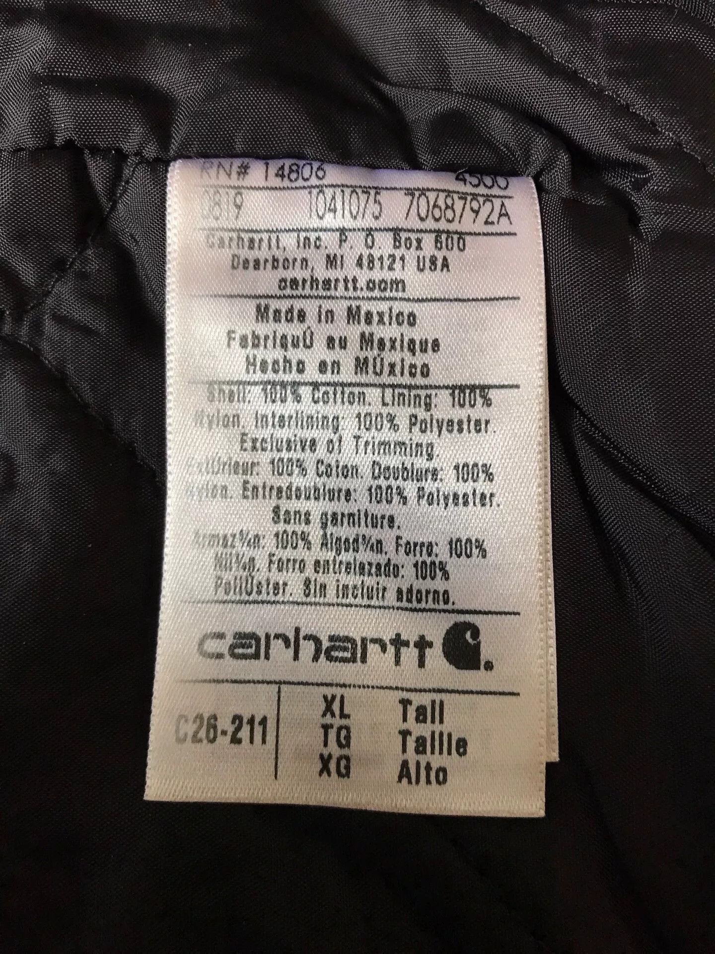 Carhartt Carhartt C26 Classic Brown XL-Tall Jacket Size US XL / EU 56 / 4 - 9 Thumbnail