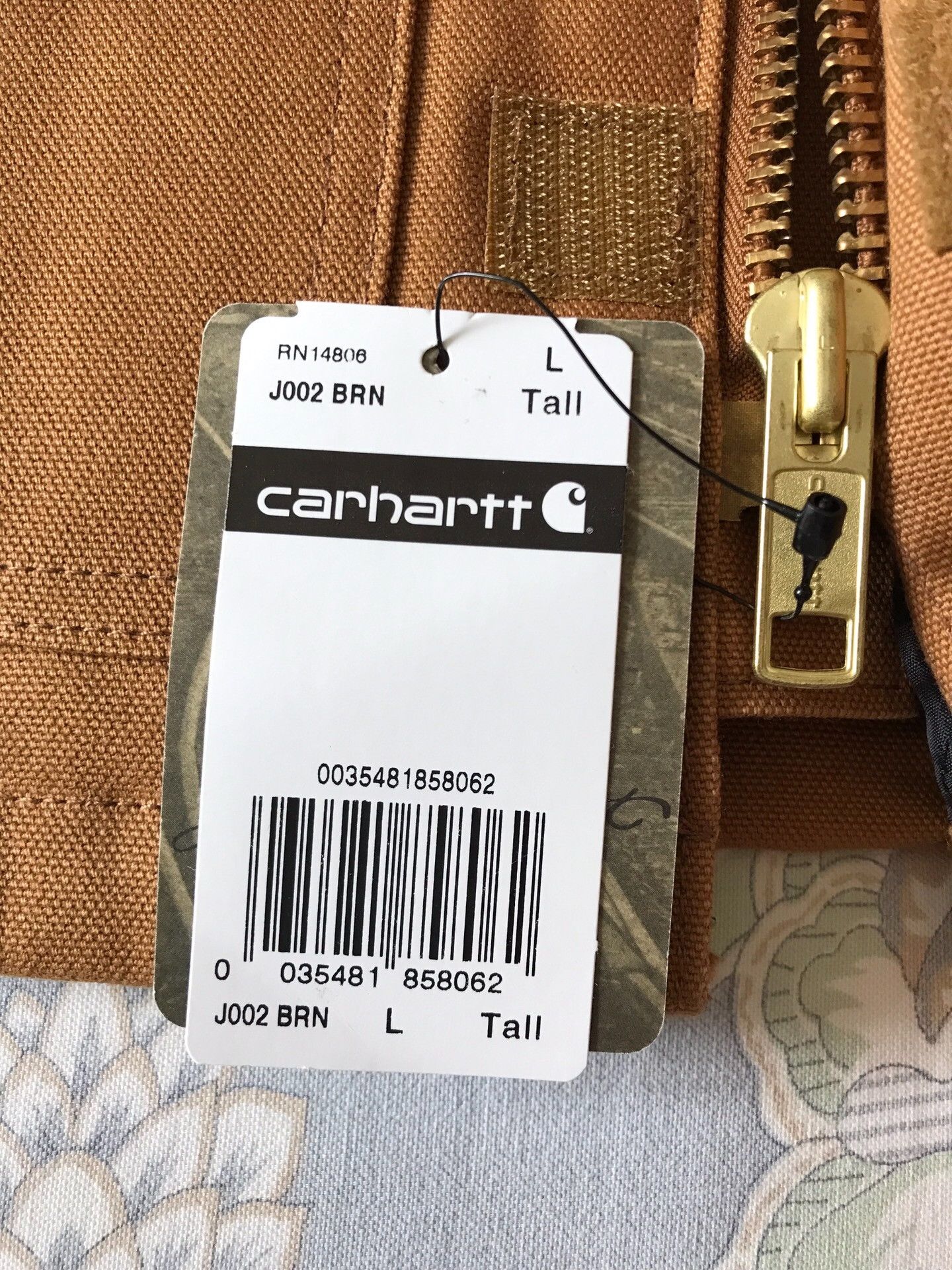 Carhartt Carhartt J002 Brown Canvas Work Jacket Size US L / EU 52-54 / 3 - 8 Thumbnail