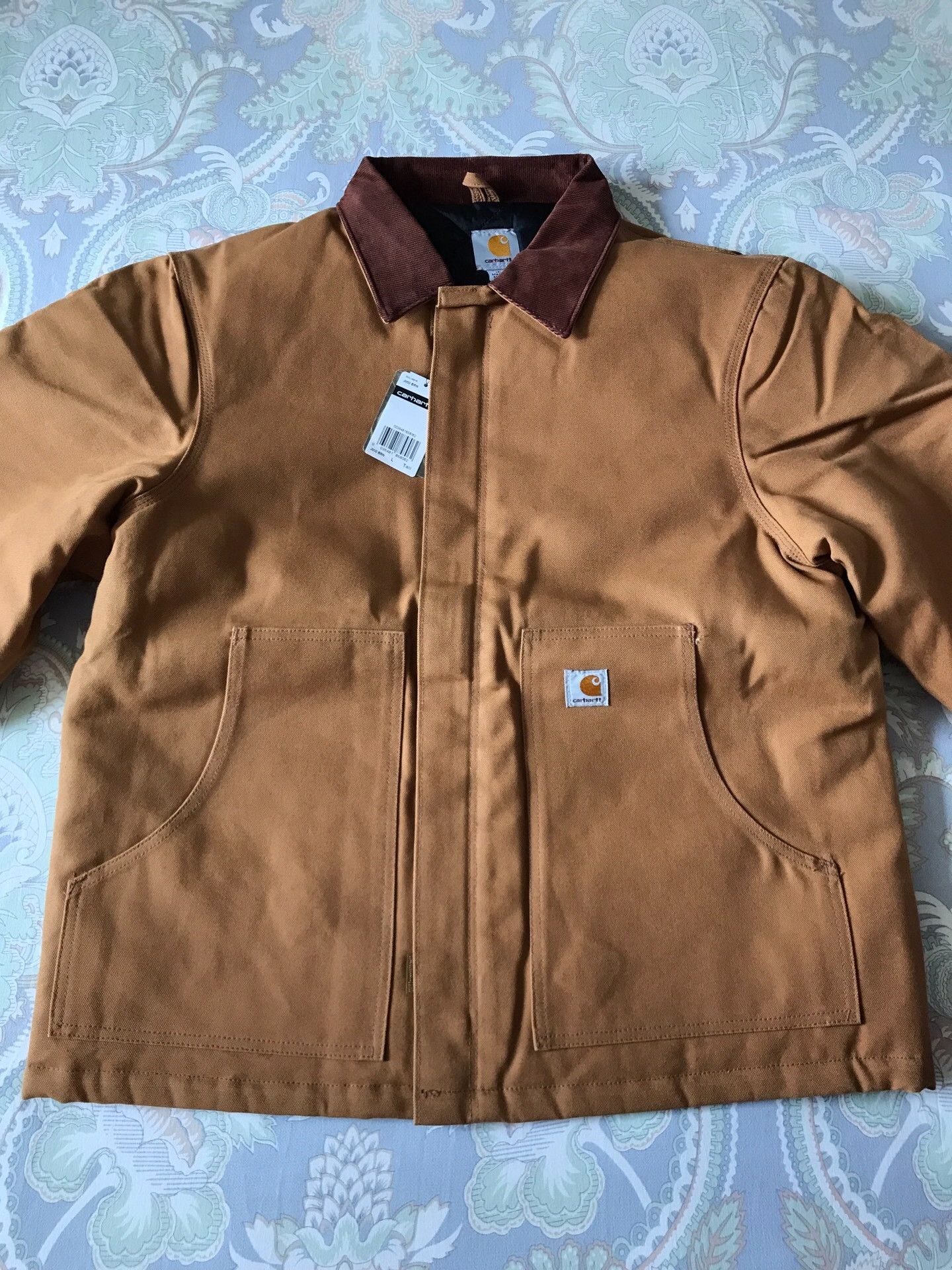 Carhartt Carhartt J002 Brown Canvas Work Jacket Size US L / EU 52-54 / 3 - 4 Thumbnail