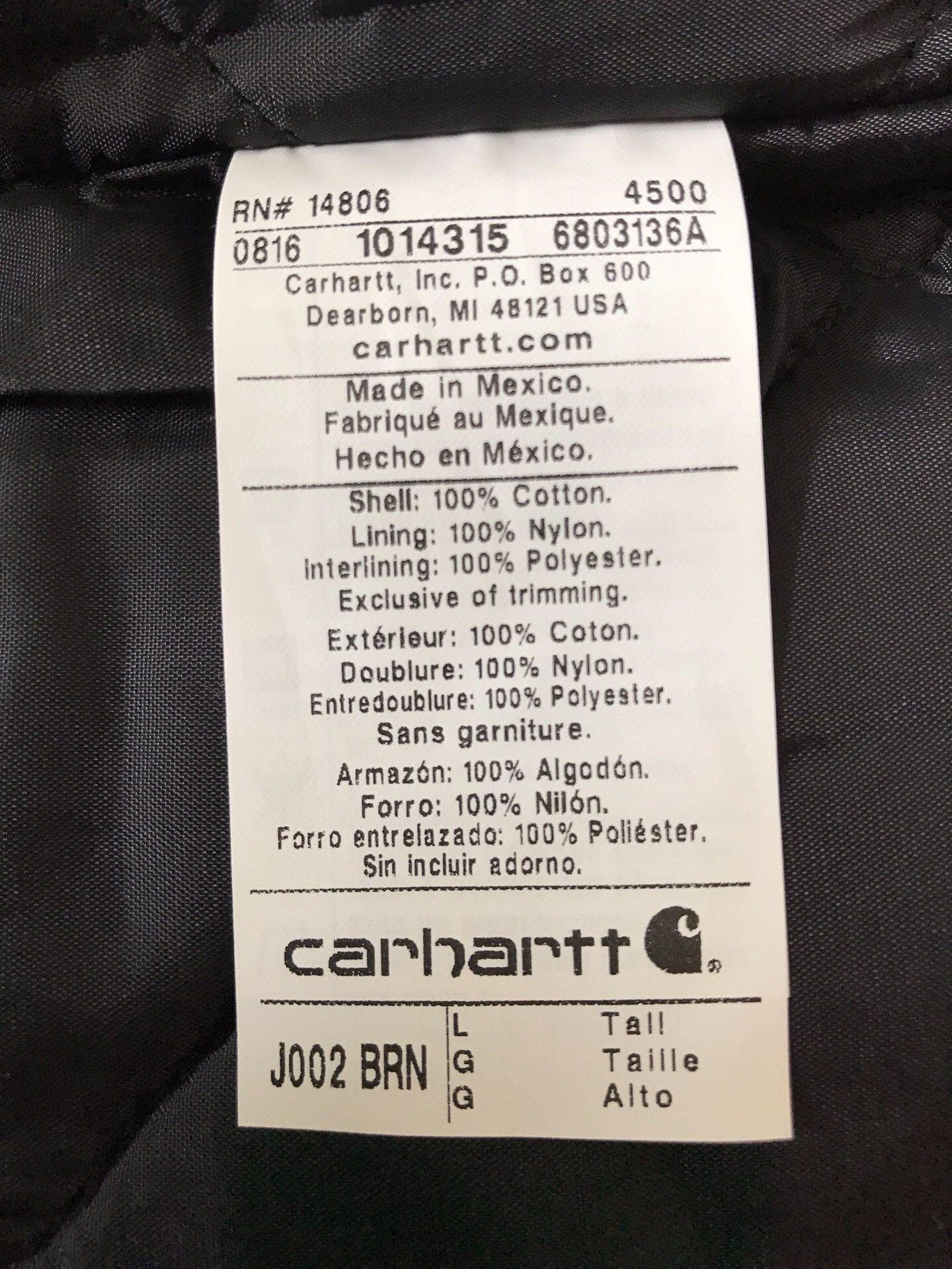 Carhartt Carhartt J002 Brown Canvas Work Jacket Size US L / EU 52-54 / 3 - 9 Thumbnail