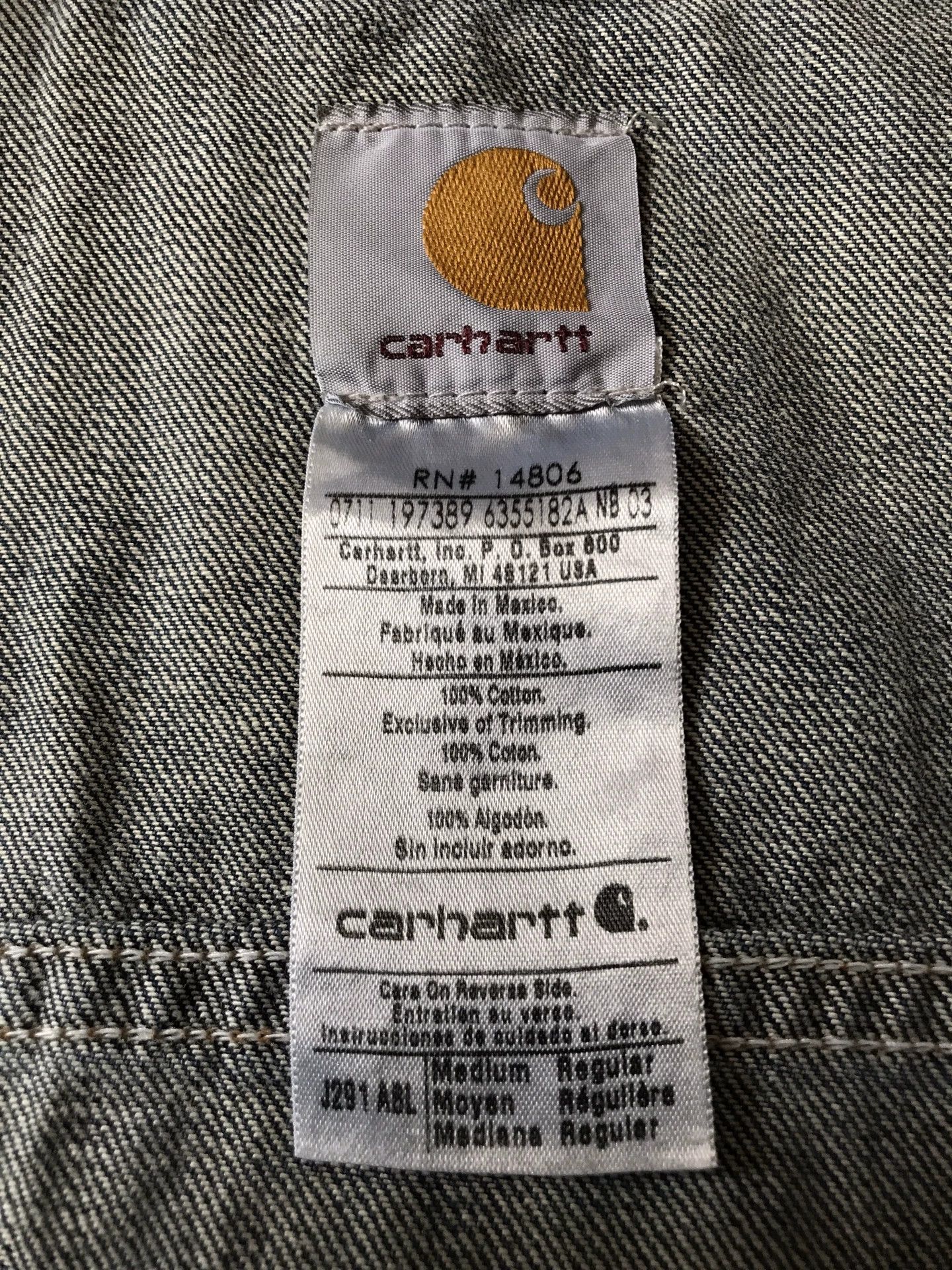 Carhartt Carhartt J291 Washed Denim Jacket Size US M / EU 48-50 / 2 - 9 Thumbnail