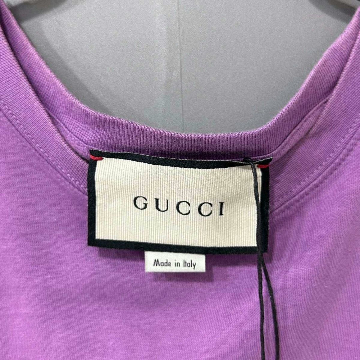 Gucci Gucci Purple Letter Logo Short Sleeve Size S / US 4 / IT 40 - 5 Thumbnail