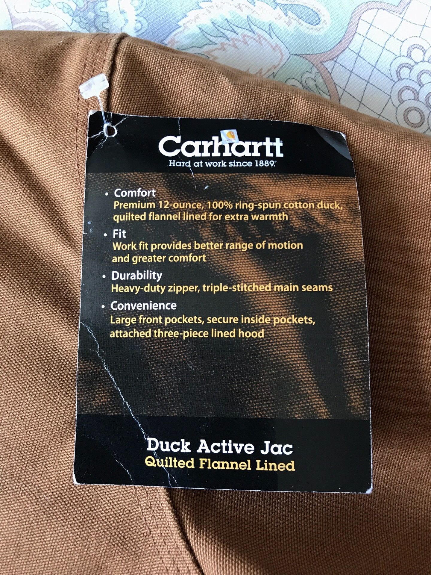 Carhartt Carhartt J140 Brown Hooded Work Jacket Size US XL / EU 56 / 4 - 8 Thumbnail