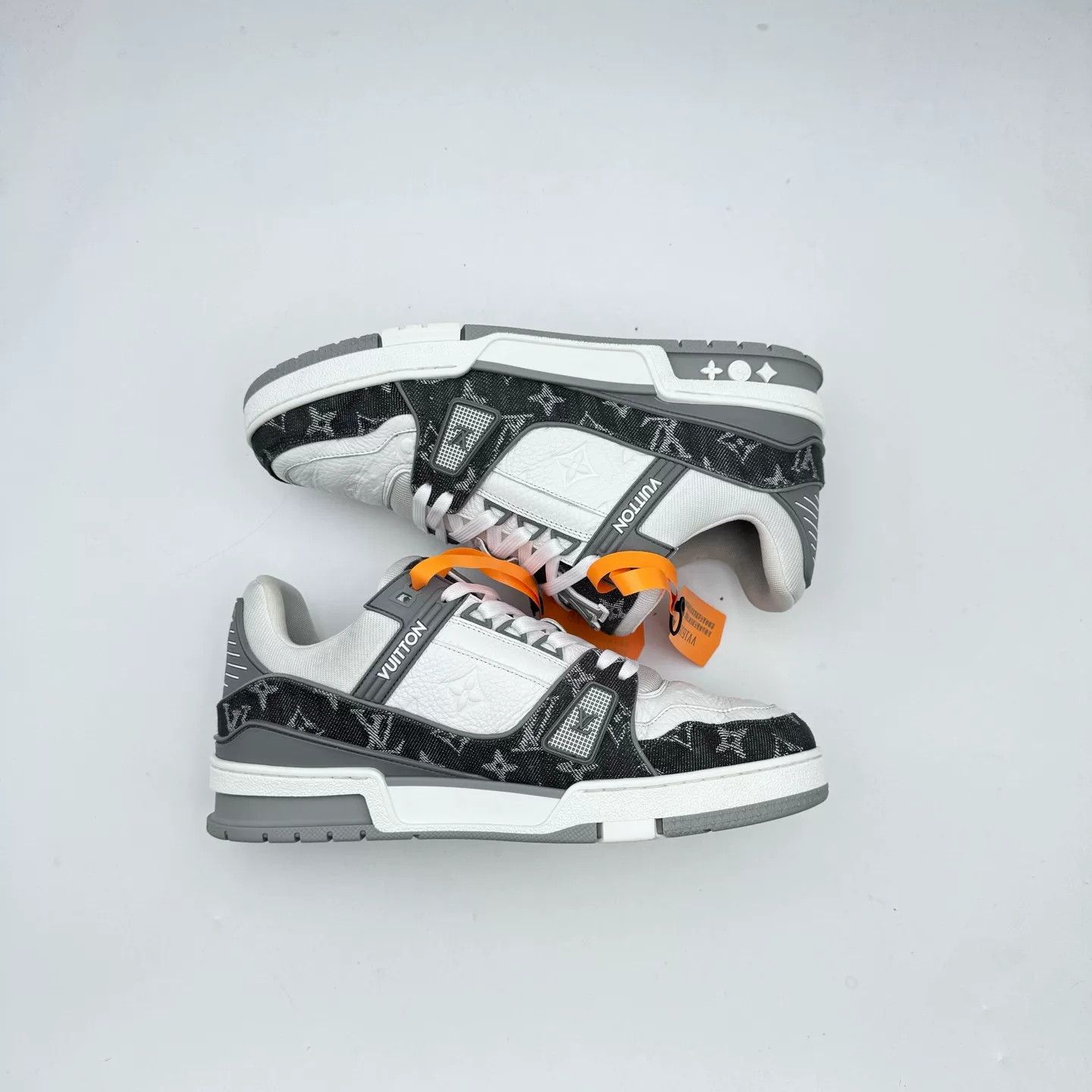 Louis Vuitton LV Gray Denim Trainer Size 41.5 Size US 8.5 / EU 41-42 - 4 Thumbnail