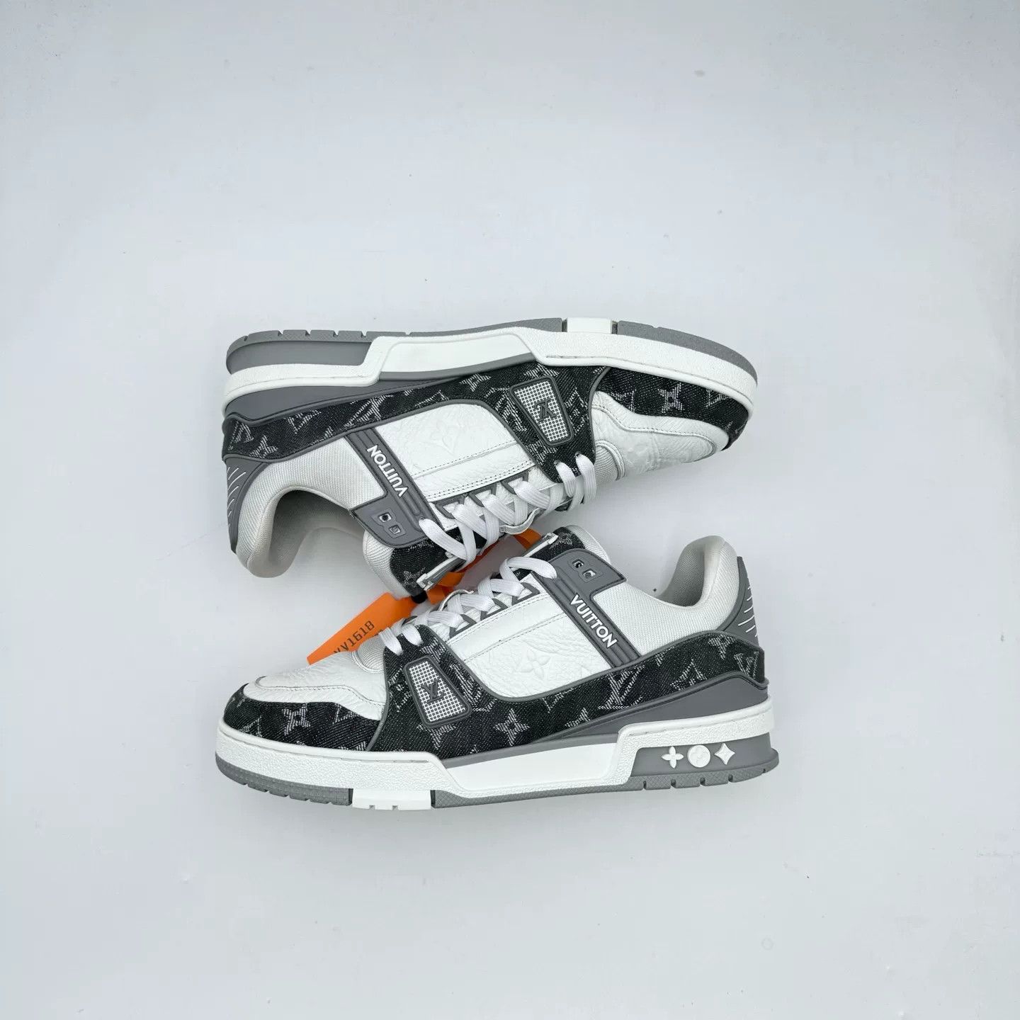 Louis Vuitton LV Gray Denim Trainer Size 41.5 Size US 8.5 / EU 41-42 - 3 Thumbnail