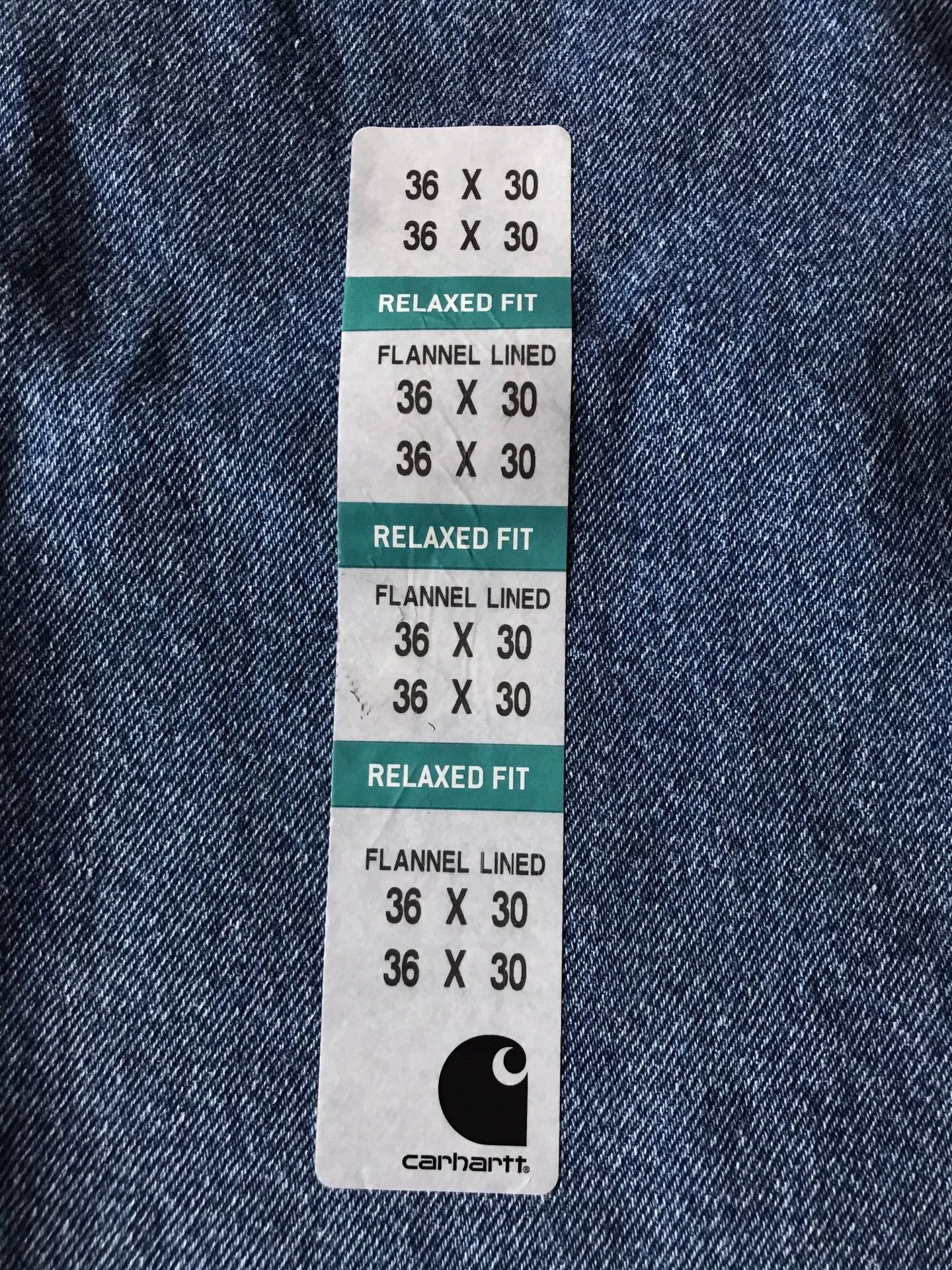 Carhartt Carhartt B172 Flannel Lined Jeans Size US 36 / EU 52 - 7 Thumbnail