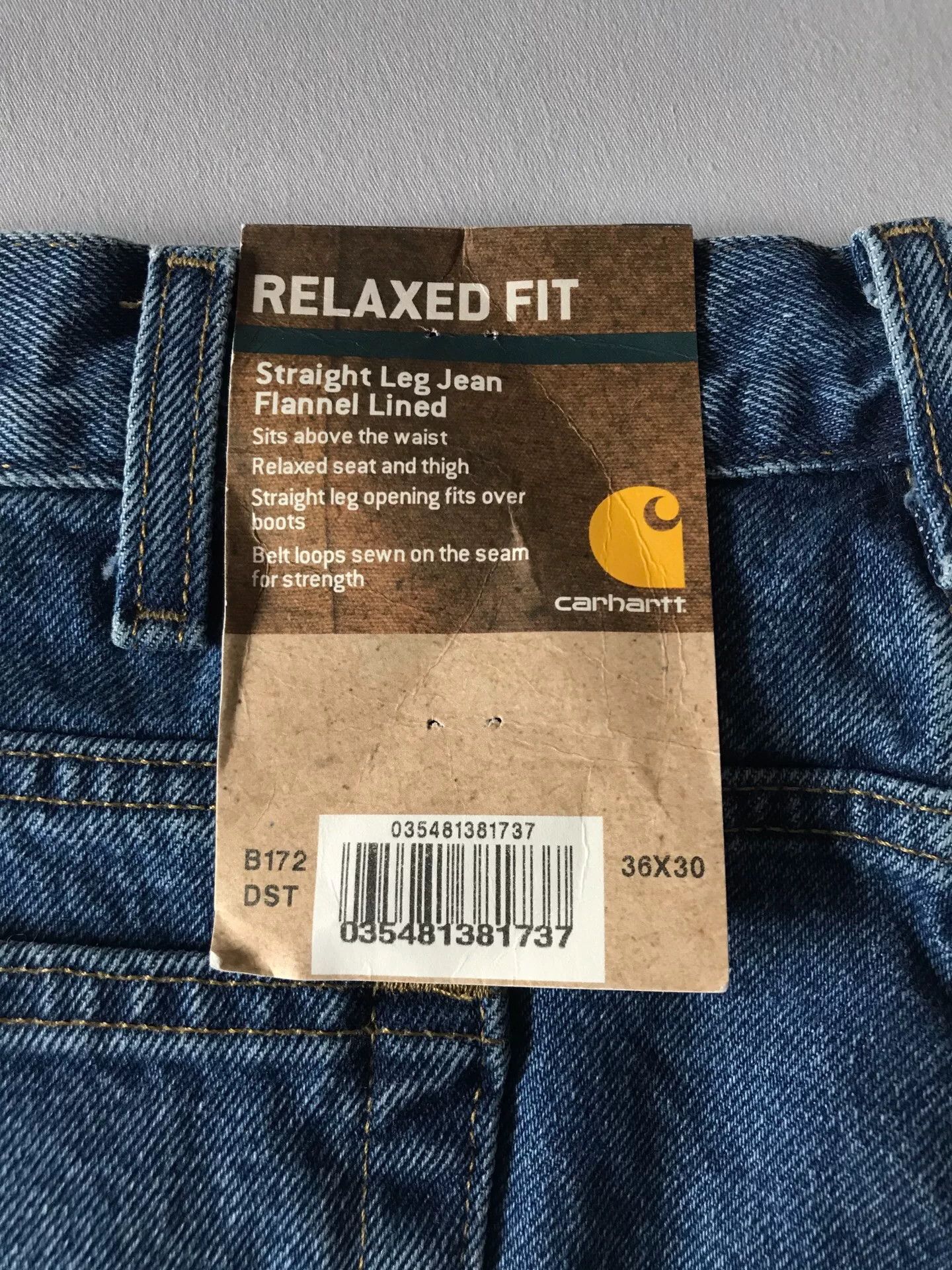 Carhartt Carhartt B172 Flannel Lined Jeans Size US 36 / EU 52 - 8 Thumbnail