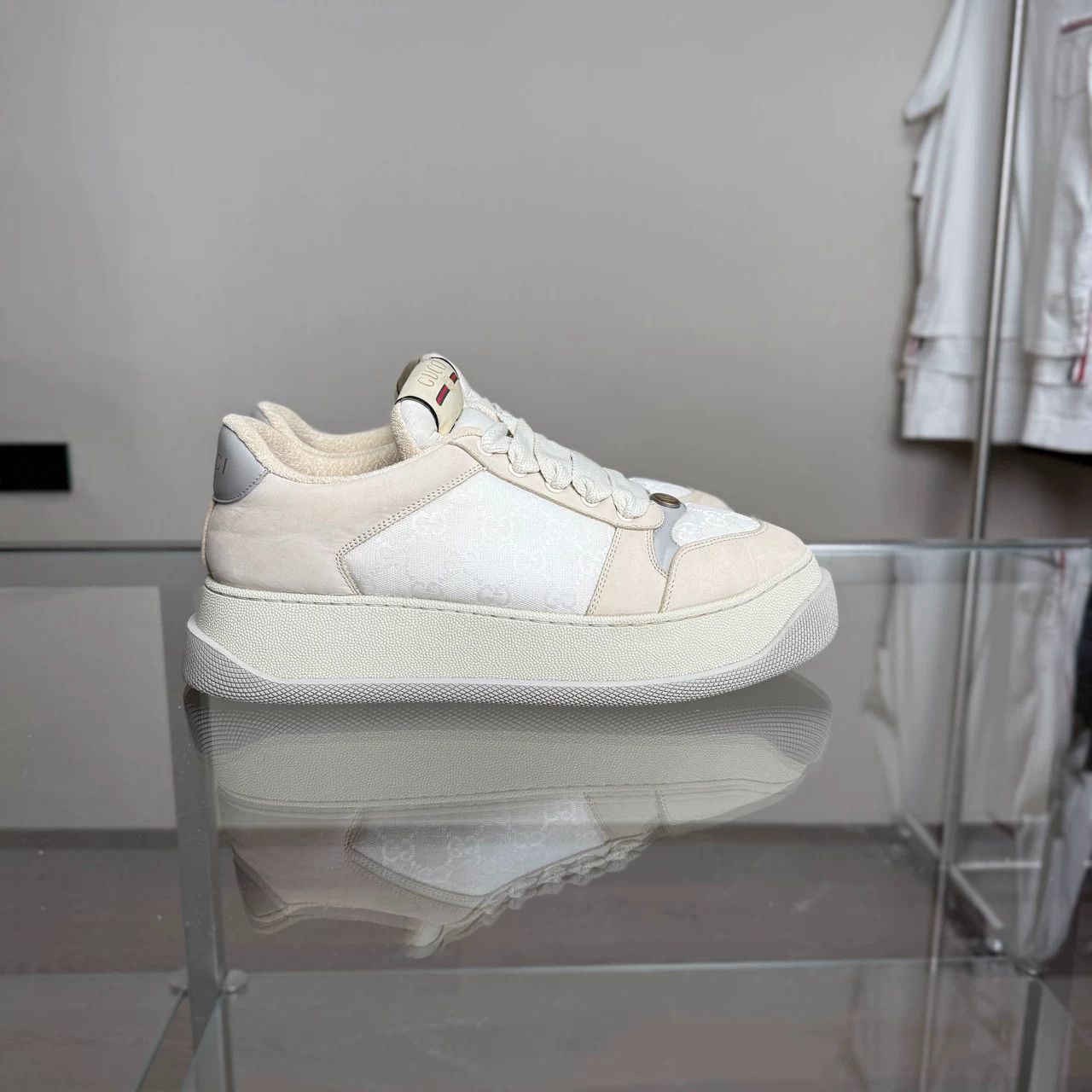 Gucci Gucci Gray White DM1935 Sneakers Size US 11.5 / EU 44-45 - 3 Thumbnail
