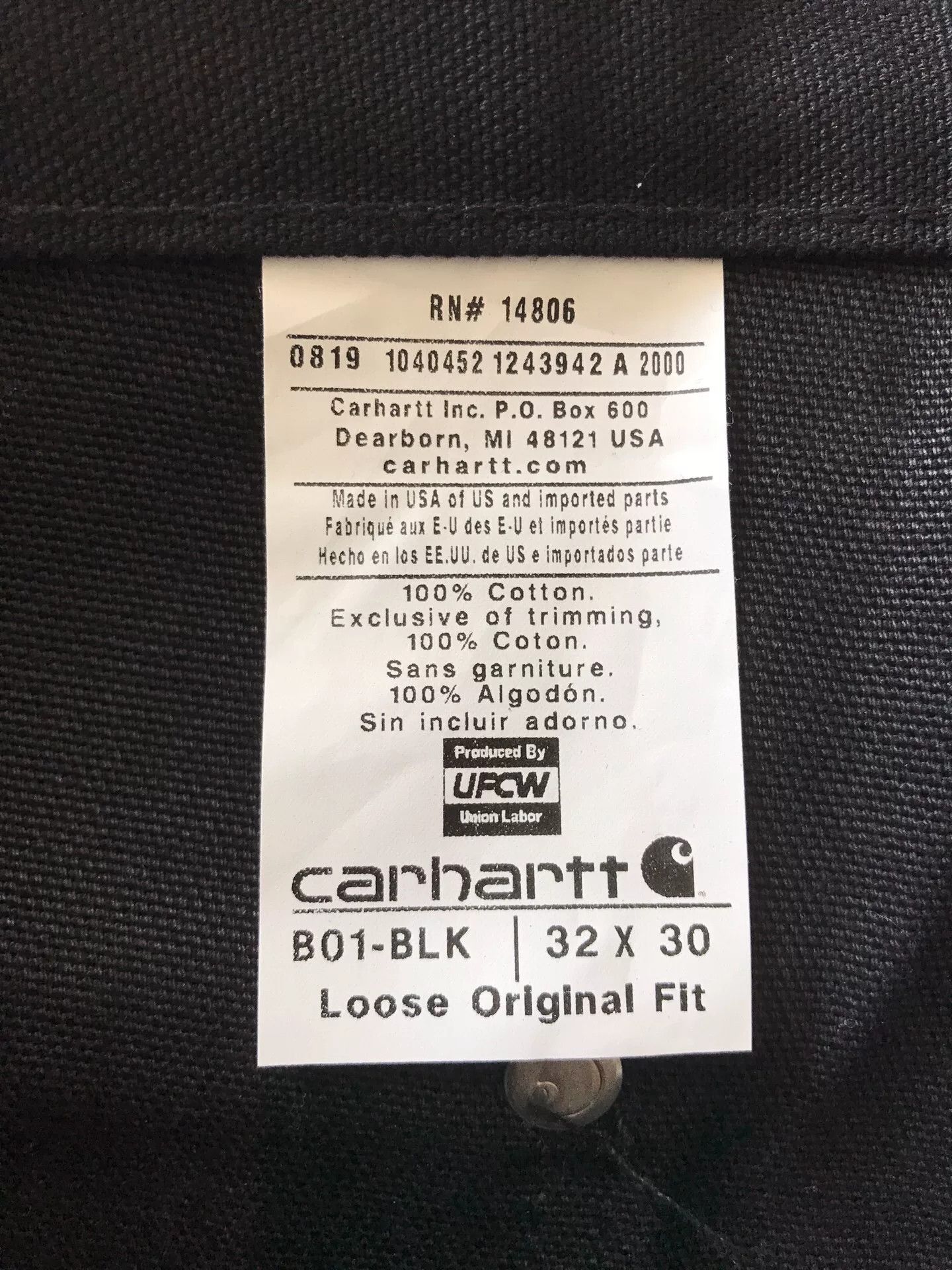 Carhartt Carhartt B01 W32L30 Work Pants Size US 32 / EU 48 - 9 Thumbnail