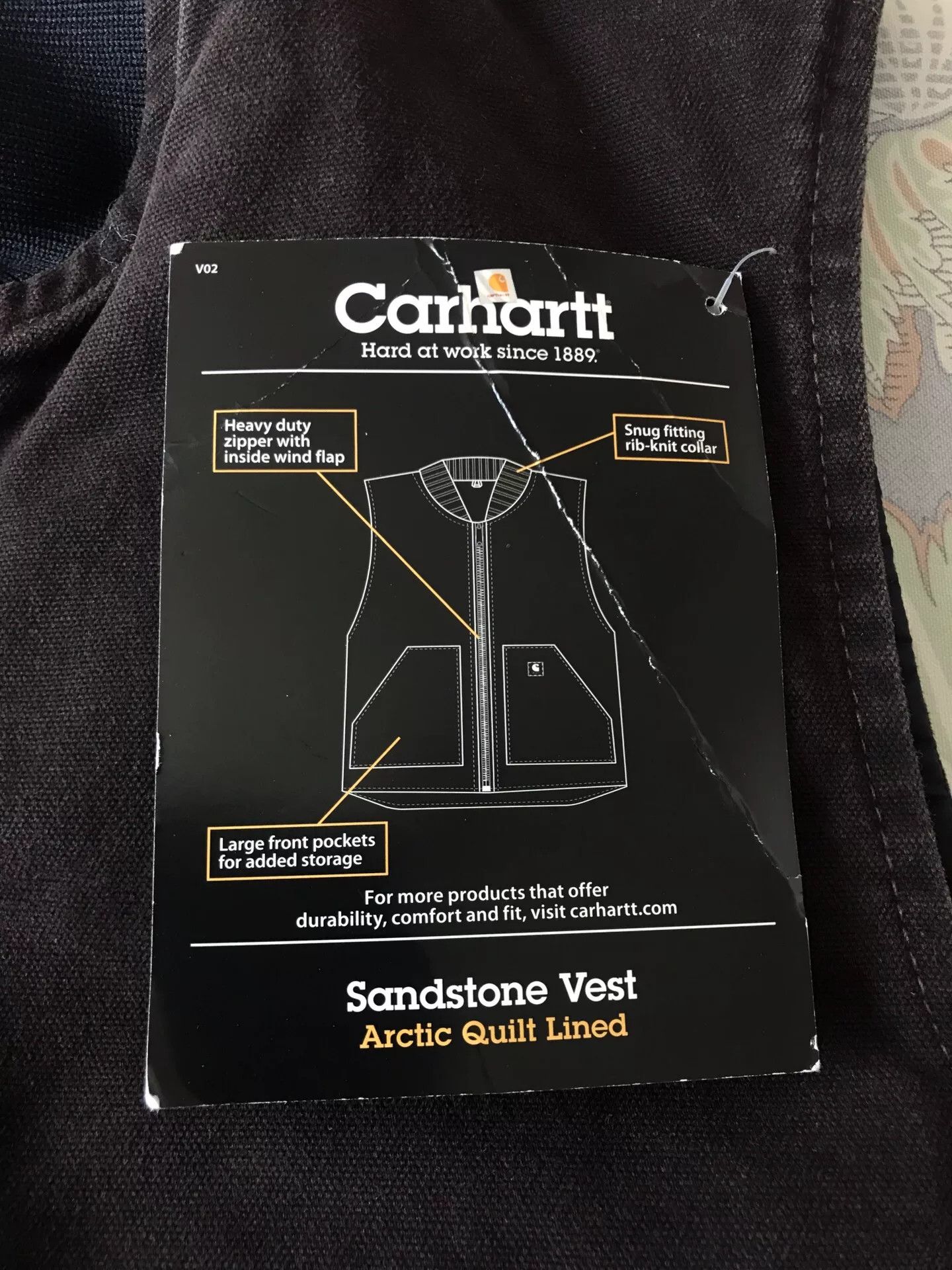 Carhartt Carhartt V02 Washed Canvas Work Vest Size US L / EU 52-54 / 3 - 8 Thumbnail