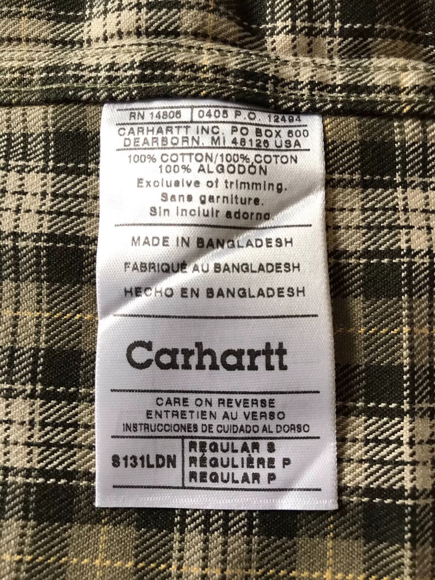 Carhartt Carhartt S131 LDN Flannel Work Shirt Size US S / EU 44-46 / 1 - 9 Thumbnail