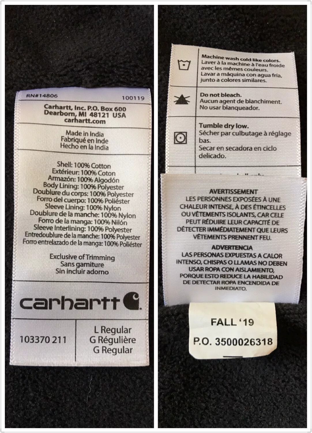 Carhartt Carhartt 103370 Full Swing Jacket Size US L / EU 52-54 / 3 - 9 Thumbnail