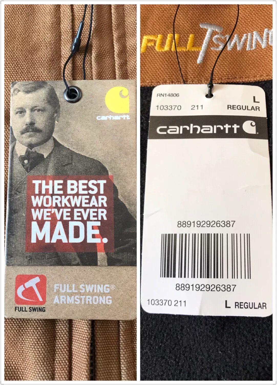 Carhartt Carhartt 103370 Full Swing Jacket Size US L / EU 52-54 / 3 - 8 Thumbnail