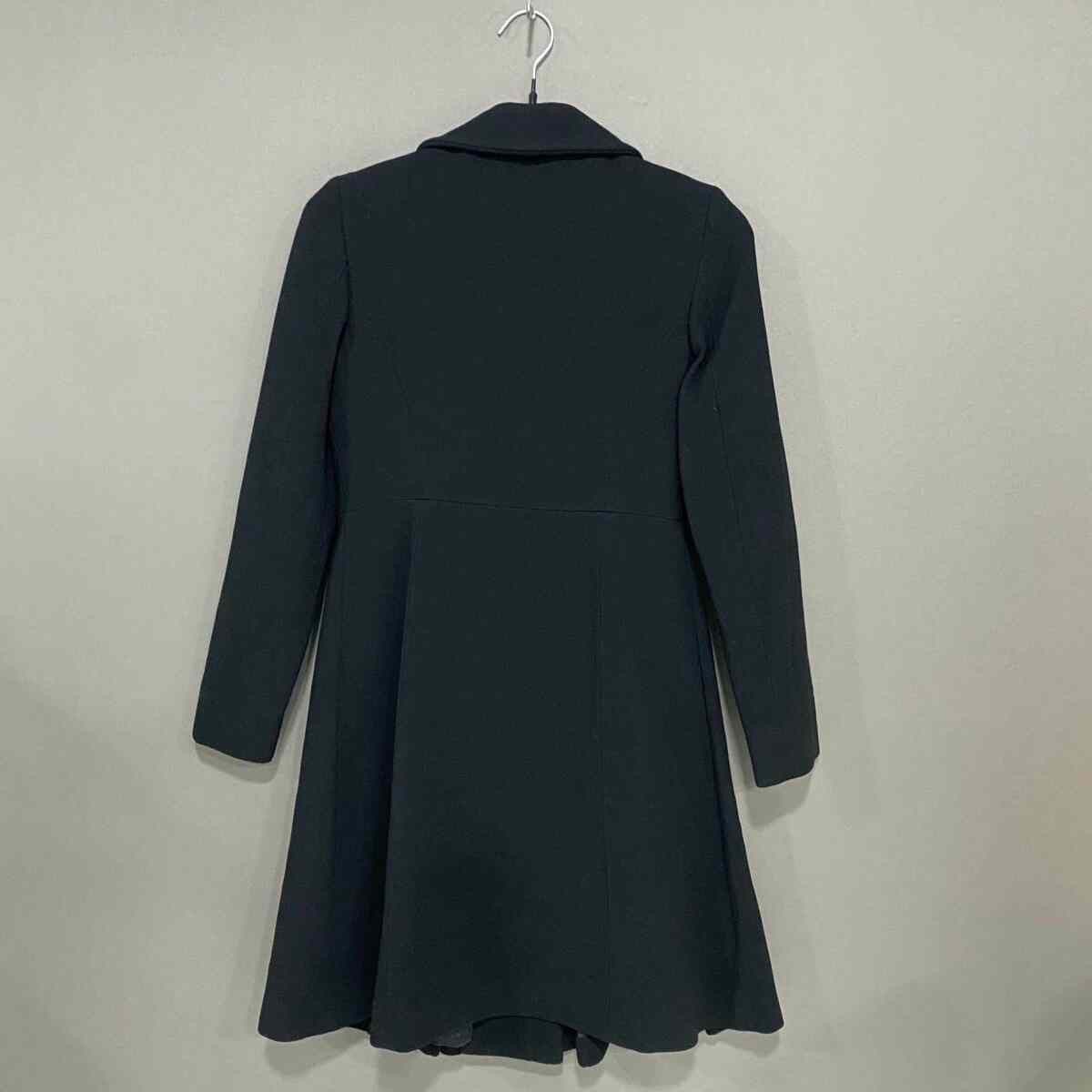 Miu Miu Miumiu Black Double-Breasted Long Coat Size XS / US 0-2 / IT 36-38 - 3 Thumbnail