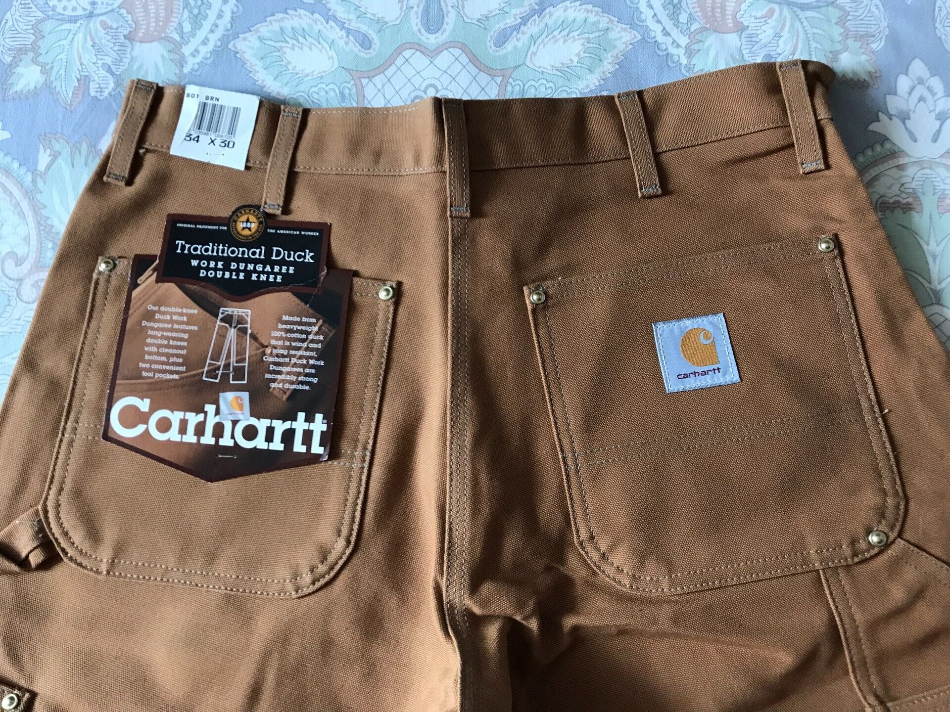 Carhartt Carhartt B01 BRN Canvas Work Pants W34L30 Size US 34 / EU 50 - 5 Thumbnail
