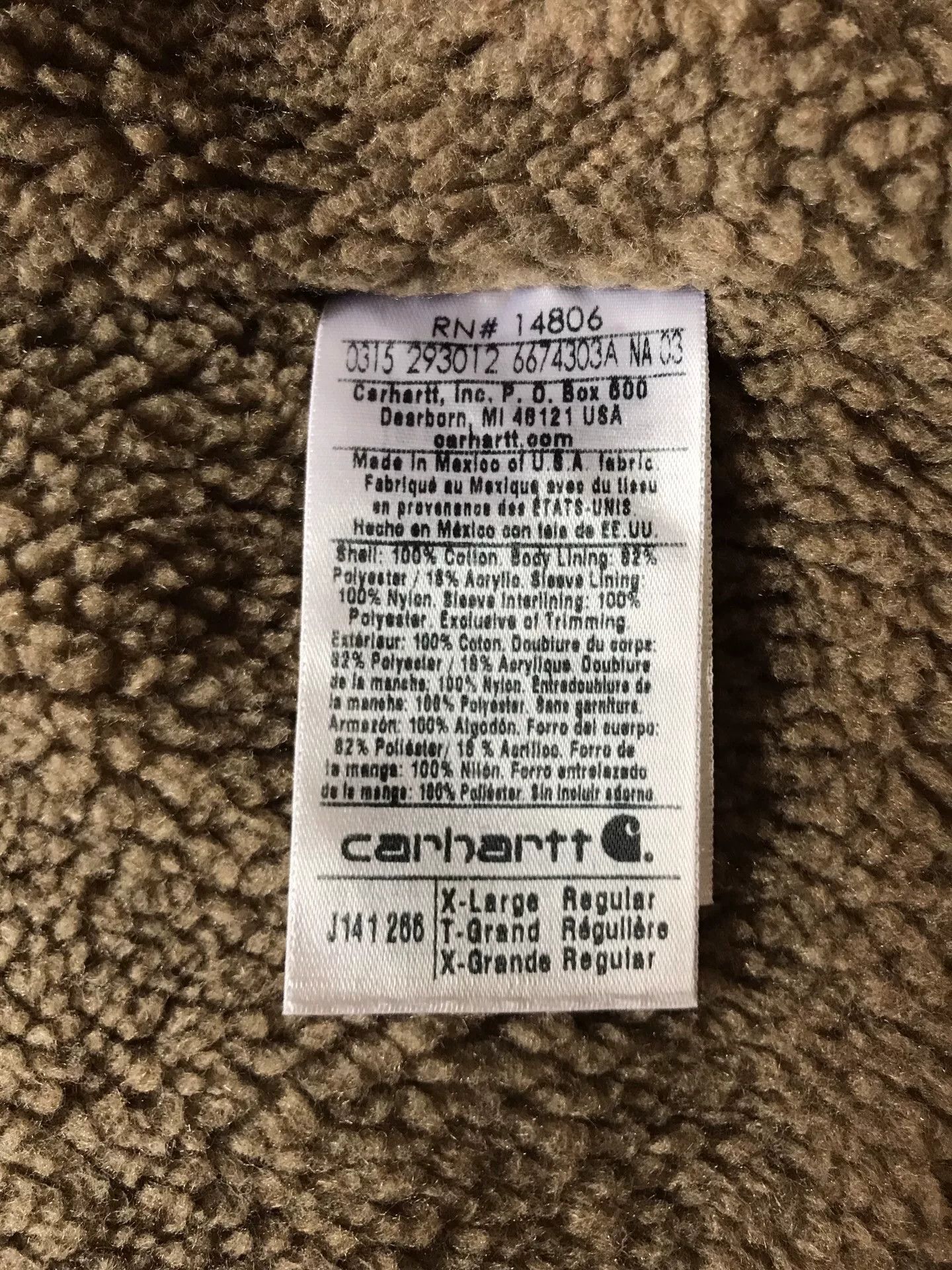 Carhartt Carhartt J141 Hooded Canvas Jacket Size US XL / EU 56 / 4 - 9 Thumbnail