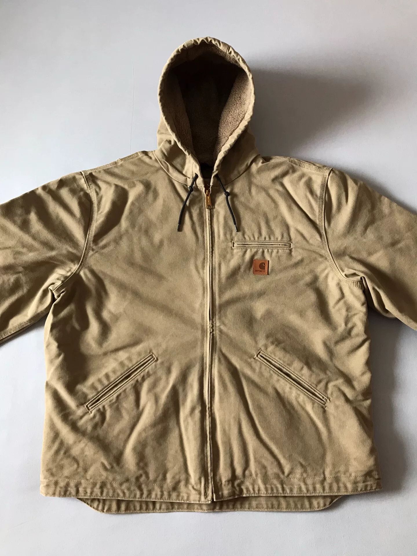Carhartt Carhartt J141 Hooded Canvas Jacket Size US XL / EU 56 / 4 - 4 Thumbnail
