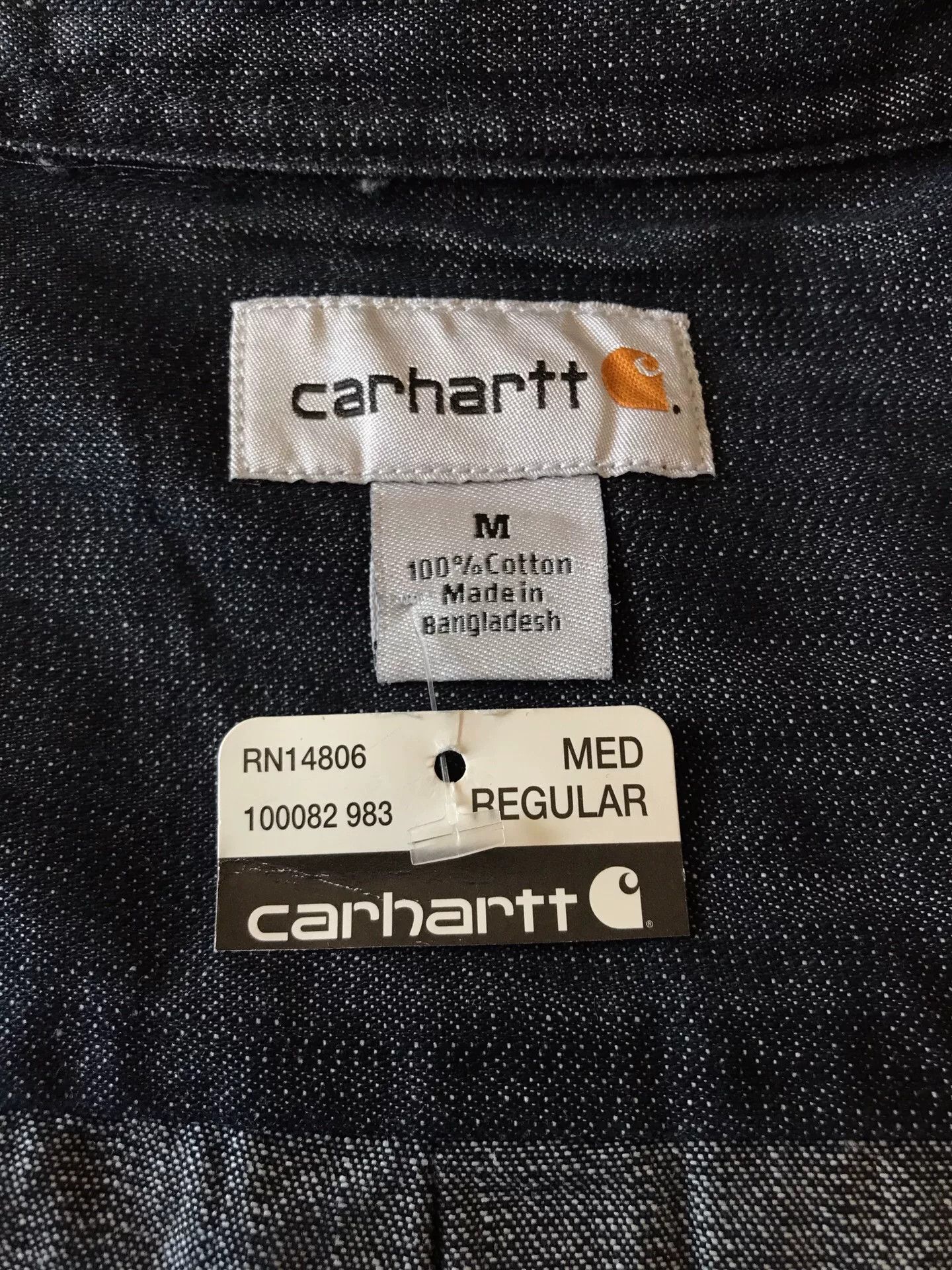 Carhartt Carhartt 100082 Denim Work Shirt Size US M / EU 48-50 / 2 - 7 Thumbnail