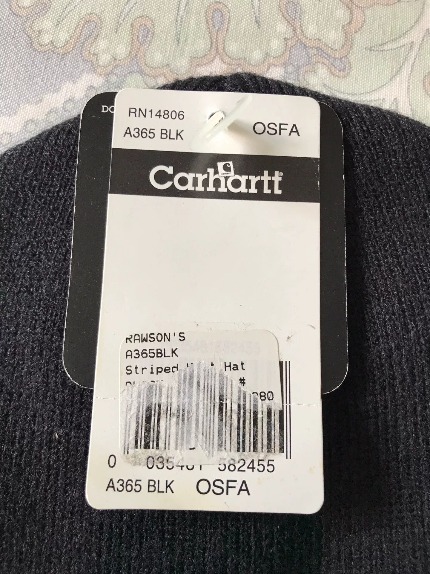 Carhartt Carhartt A365 Black Knit Beanie Size ONE SIZE - 4 Thumbnail