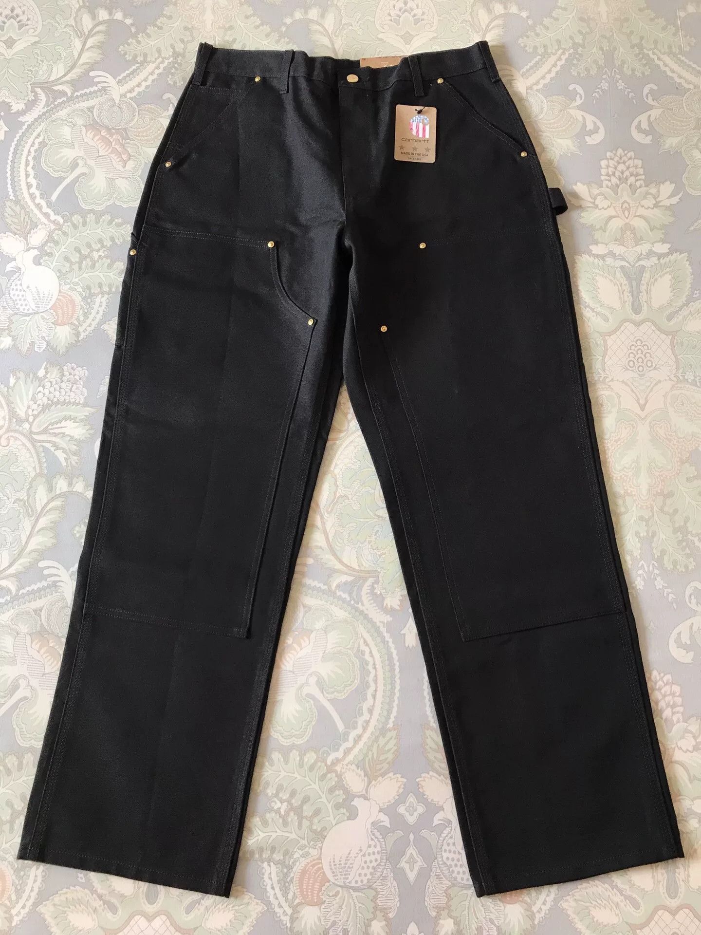 Carhartt Carhartt B01 BLK Canvas Work Pants Size US 34 / EU 50 - 2 Thumbnail