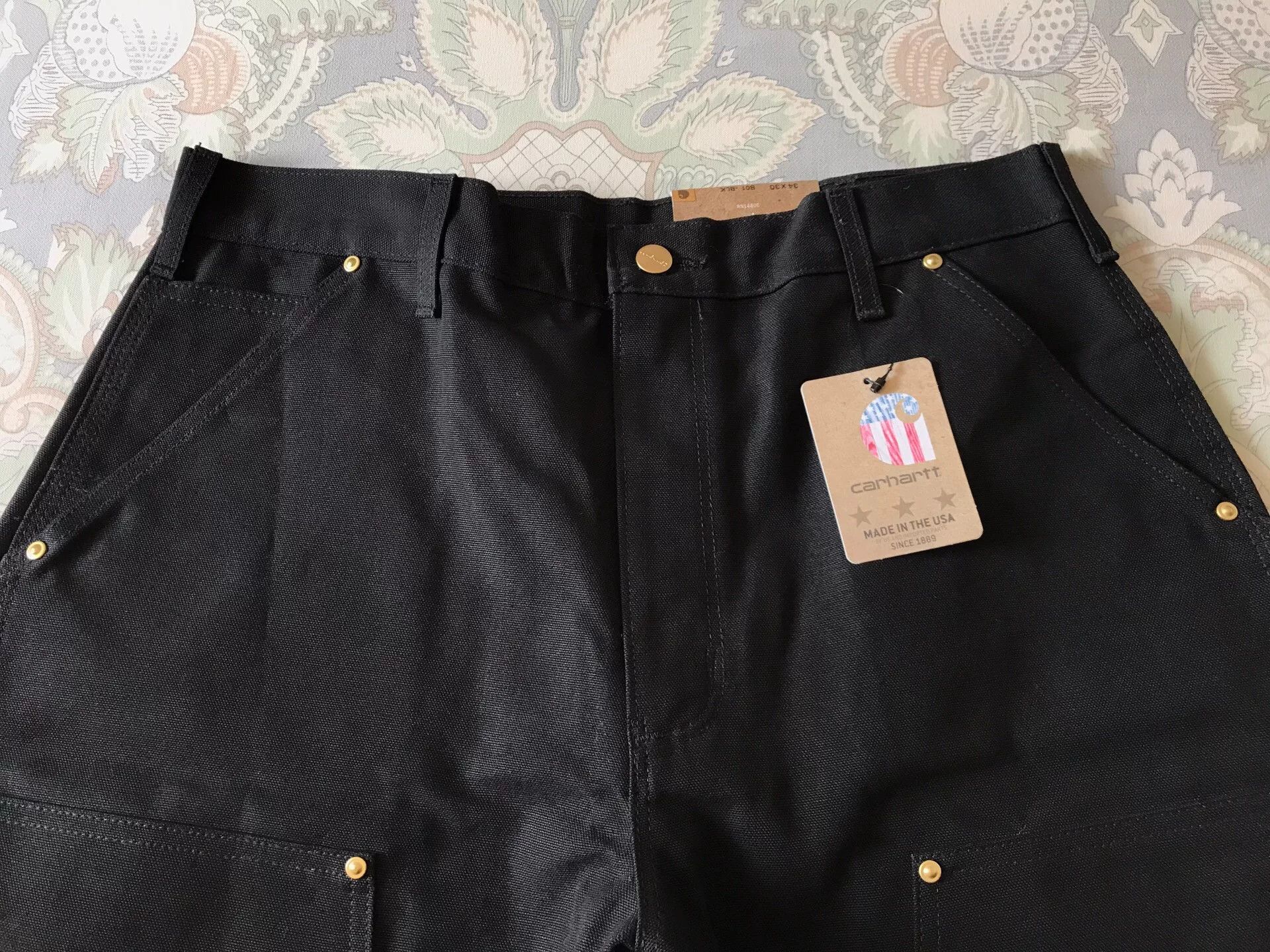 Carhartt Carhartt B01 BLK Canvas Work Pants Size US 34 / EU 50 - 4 Thumbnail