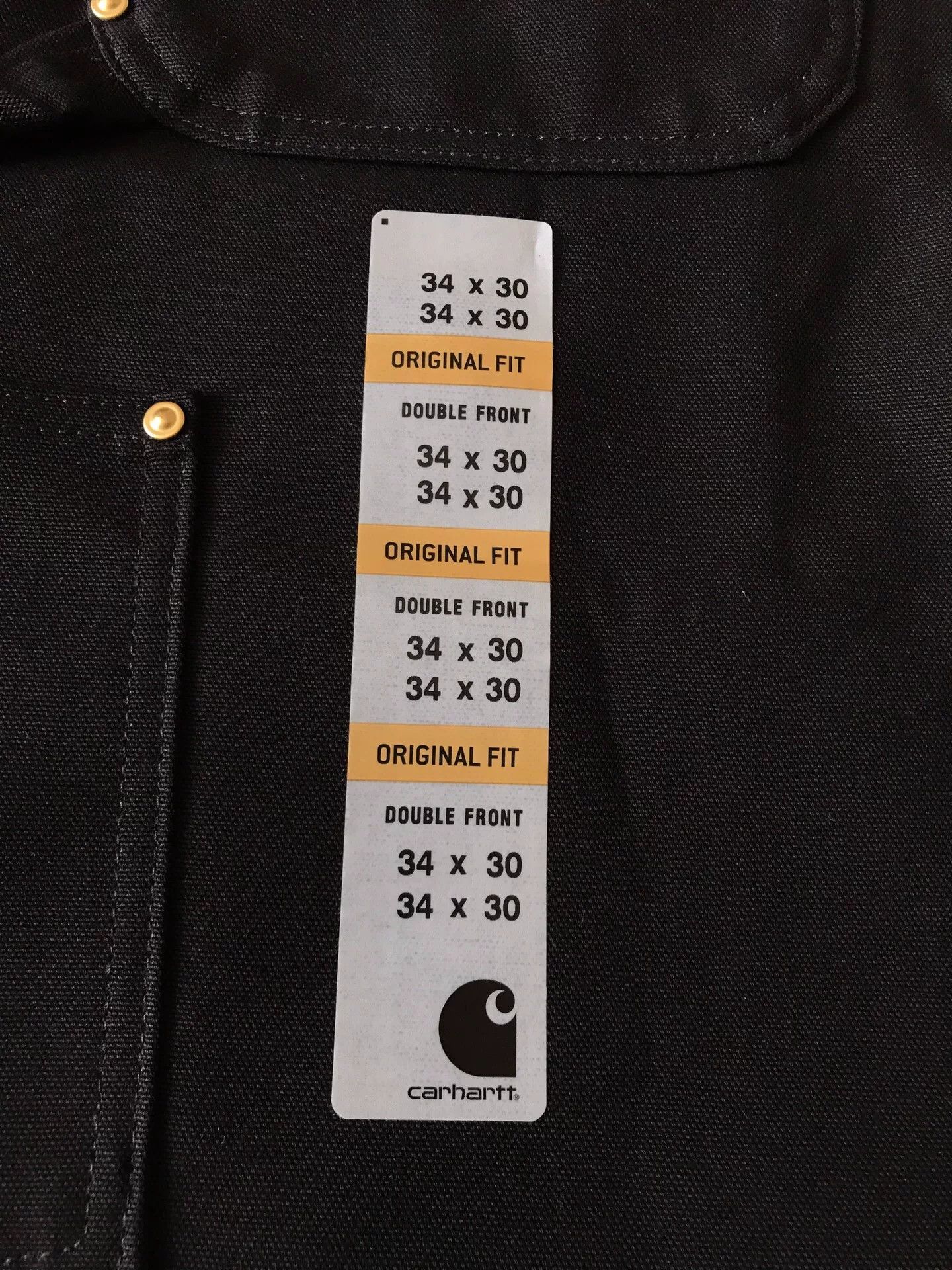 Carhartt Carhartt B01 BLK Canvas Work Pants Size US 34 / EU 50 - 7 Thumbnail