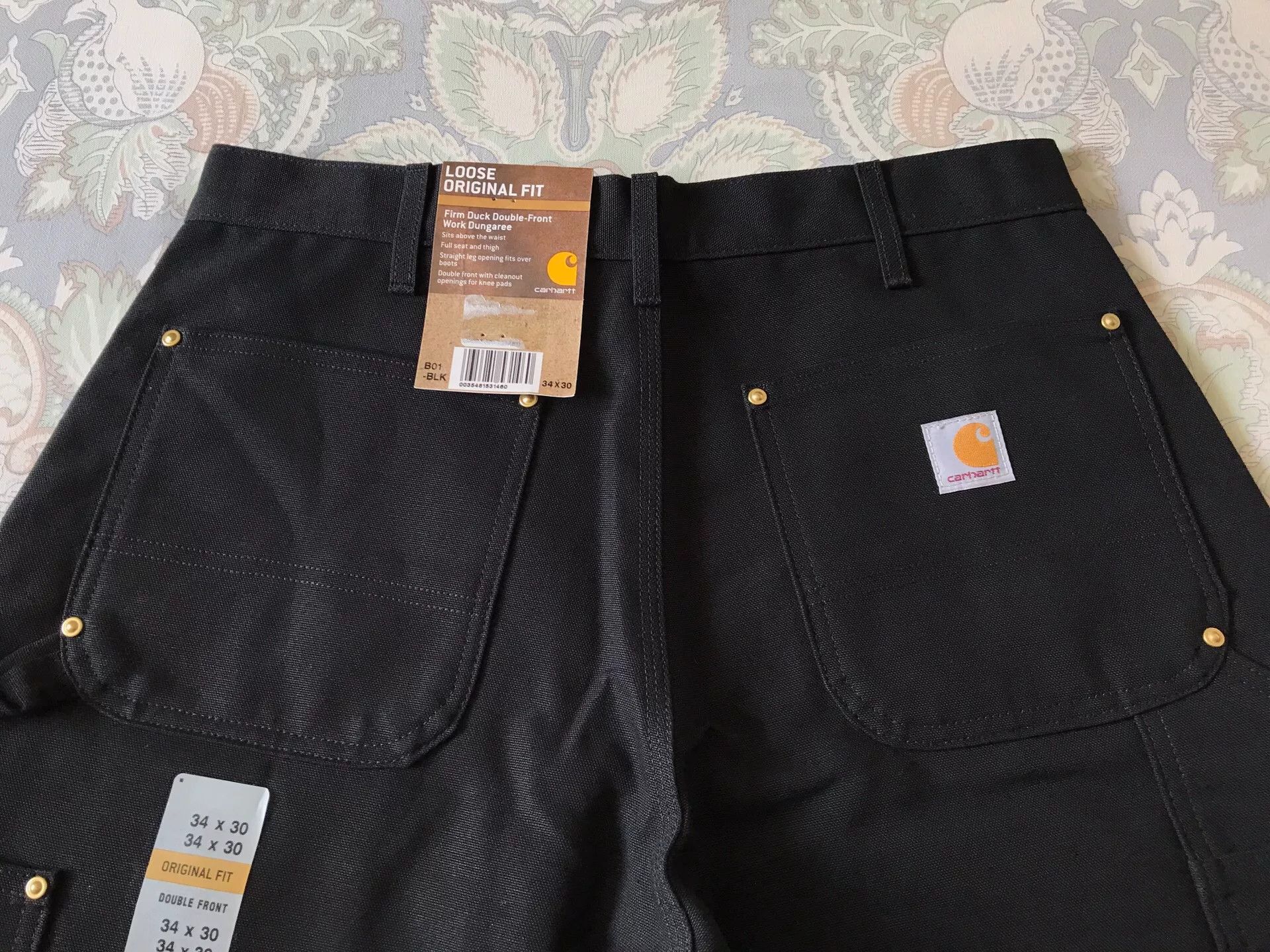 Carhartt Carhartt B01 BLK Canvas Work Pants Size US 34 / EU 50 - 5 Thumbnail
