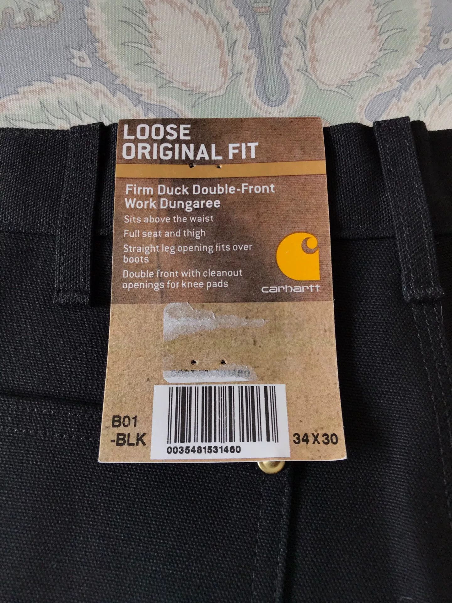 Carhartt Carhartt B01 BLK Canvas Work Pants Size US 34 / EU 50 - 8 Thumbnail