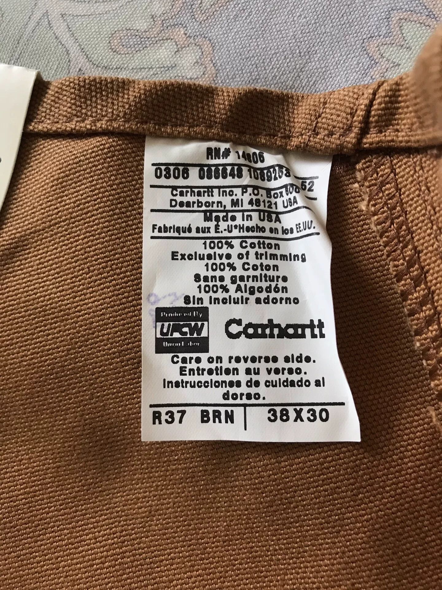 Carhartt Carhartt R37 Brown Overalls W38L30 Size US 38 / EU 54 - 9 Thumbnail