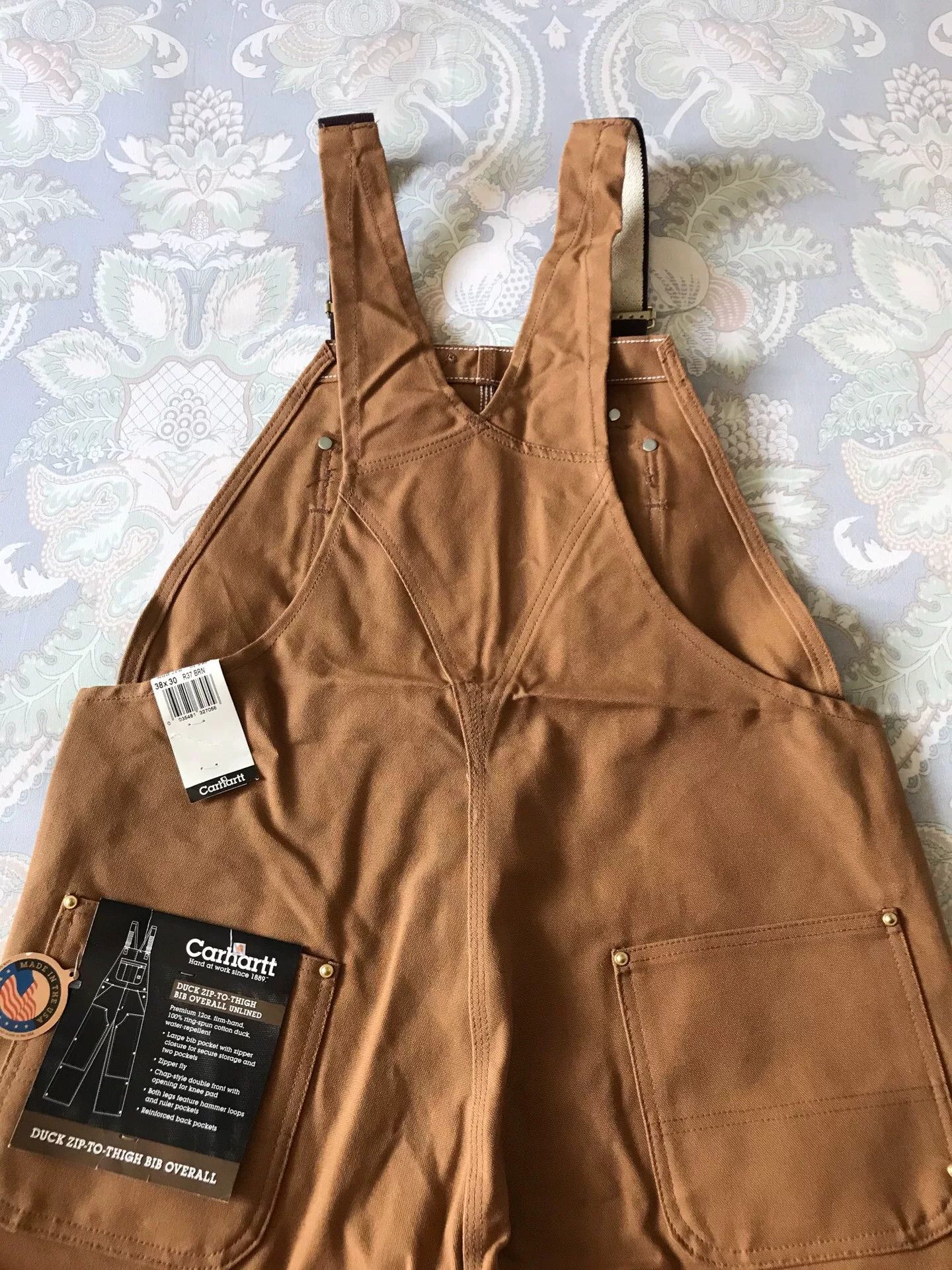 Carhartt Carhartt R37 Brown Overalls W38L30 Size US 38 / EU 54 - 2 Thumbnail