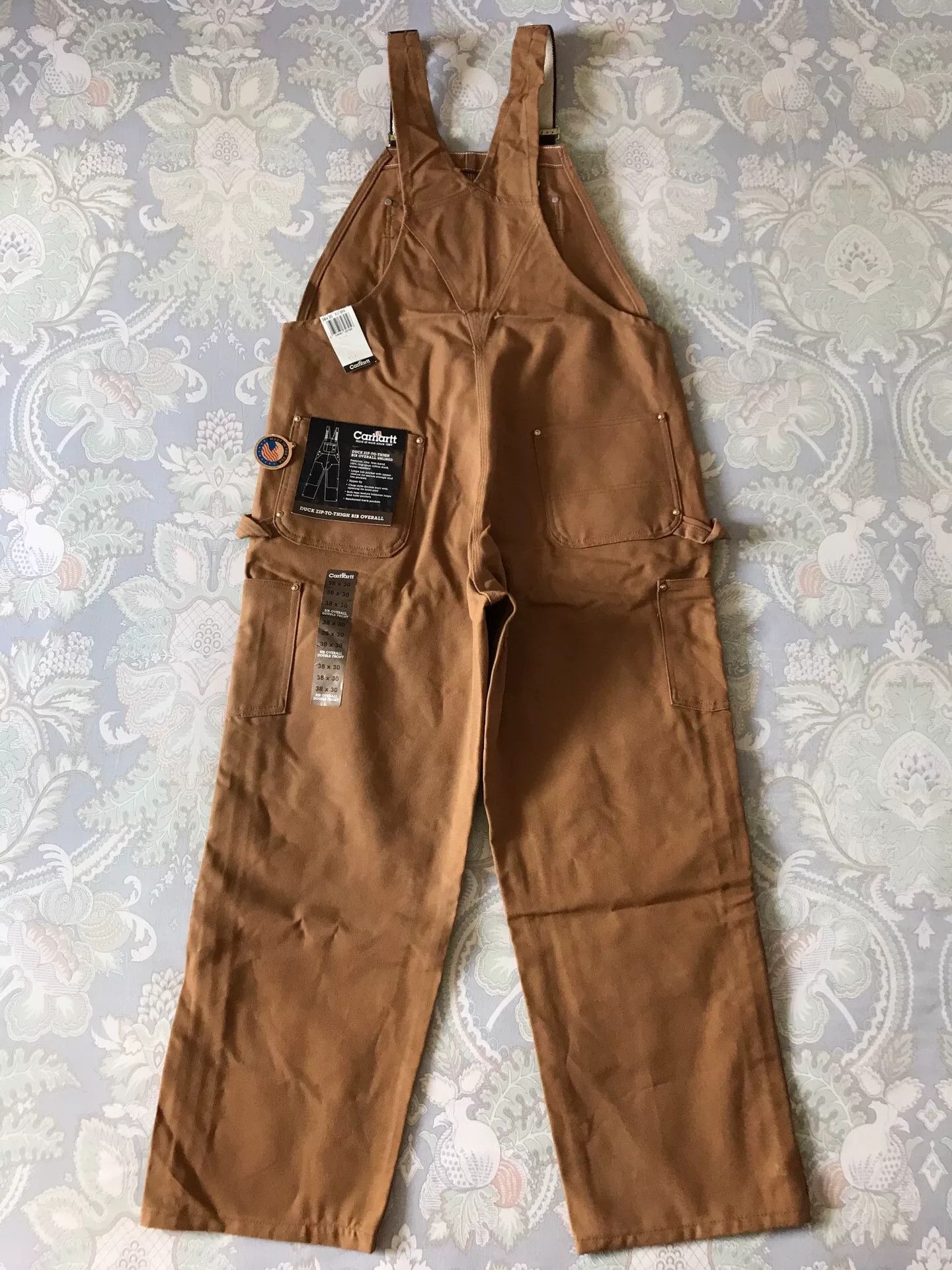Carhartt Carhartt R37 Brown Overalls W38L30 Size US 38 / EU 54 - 4 Thumbnail