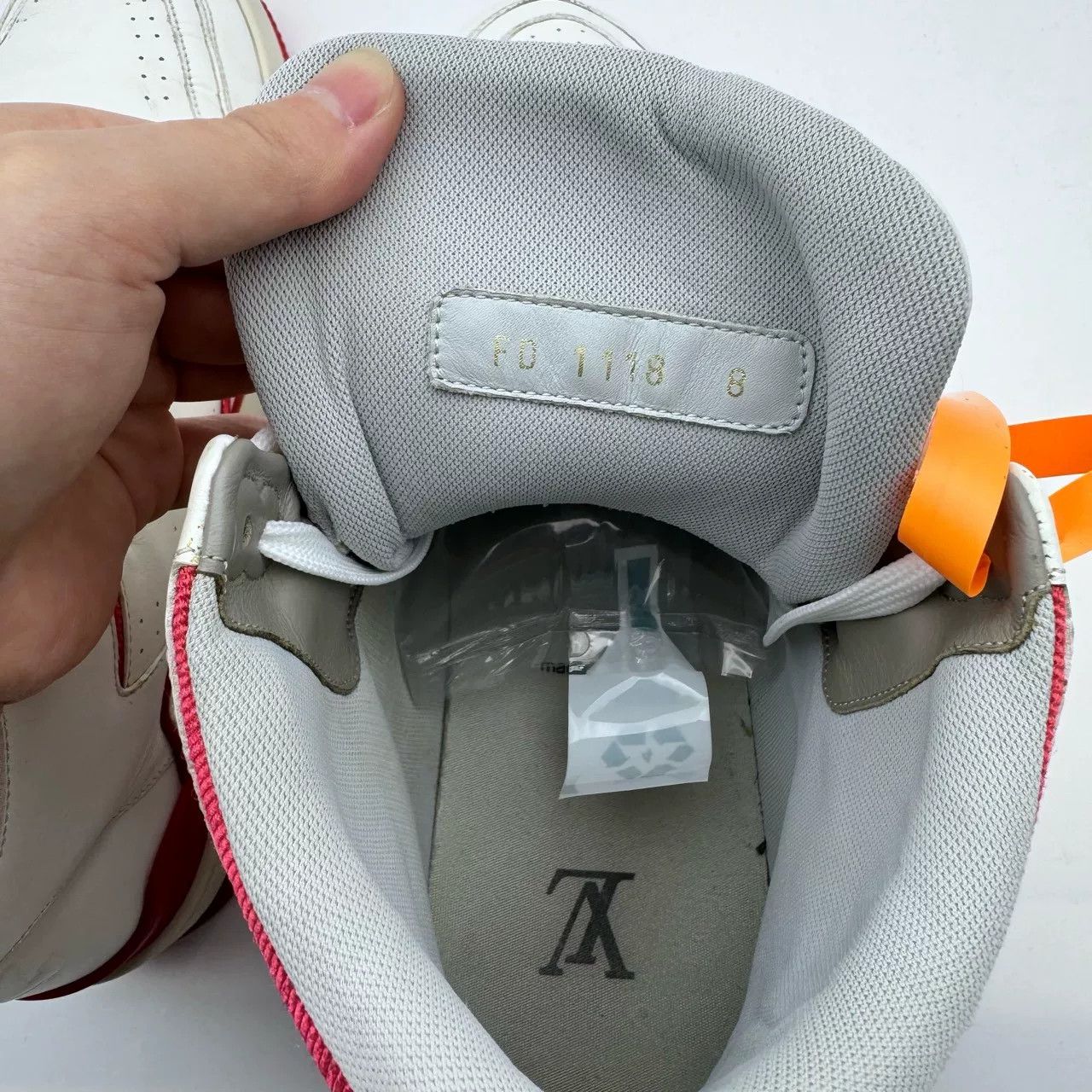 Louis Vuitton LV White Red High-Top Trainer Sneakers Size US 9 / EU 42 - 7 Thumbnail