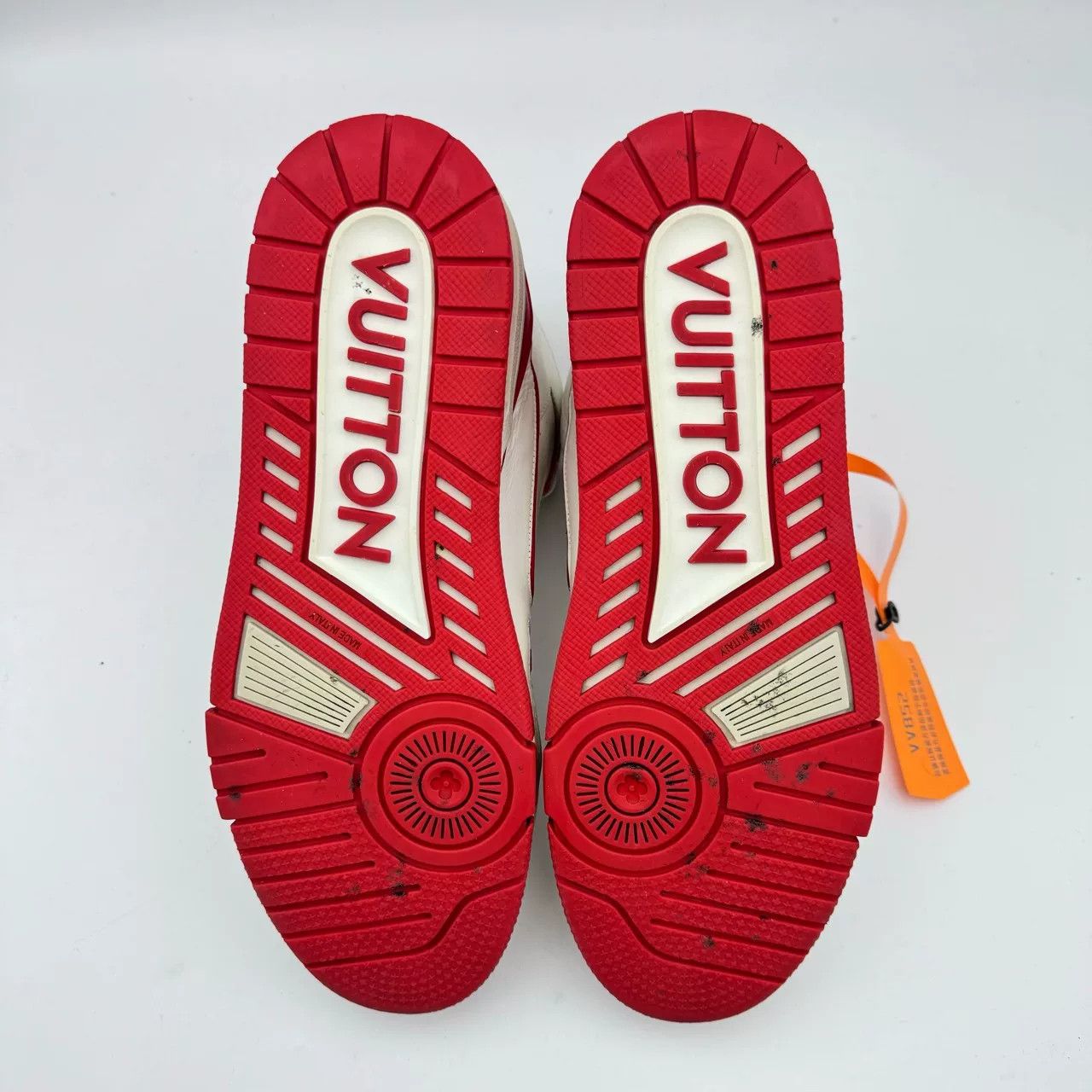 Louis Vuitton LV White Red High-Top Trainer Sneakers Size US 9 / EU 42 - 5 Thumbnail