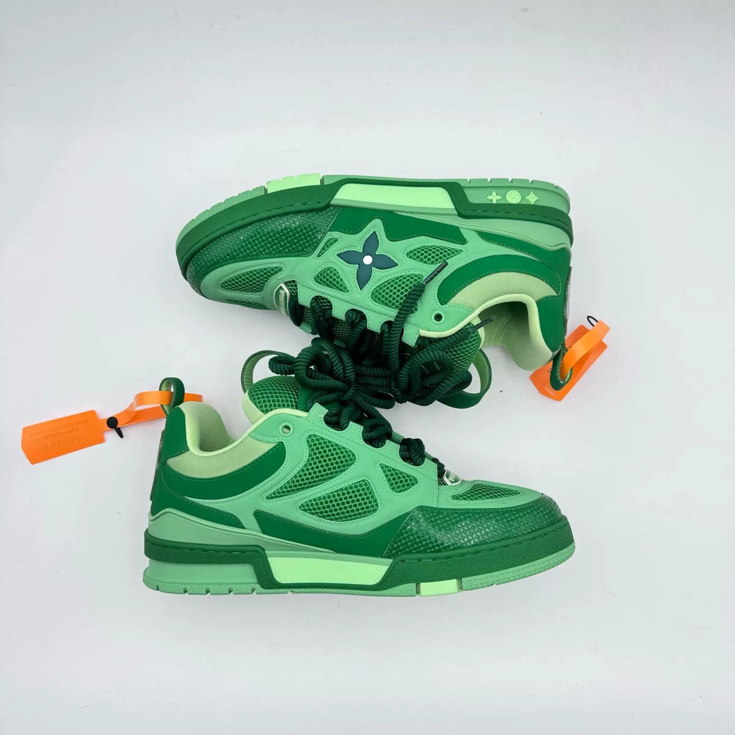 Louis Vuitton LV Green Skate Shoes Size 8.5/42.5 Size US 9.5 / EU 42-43 - 4 Thumbnail