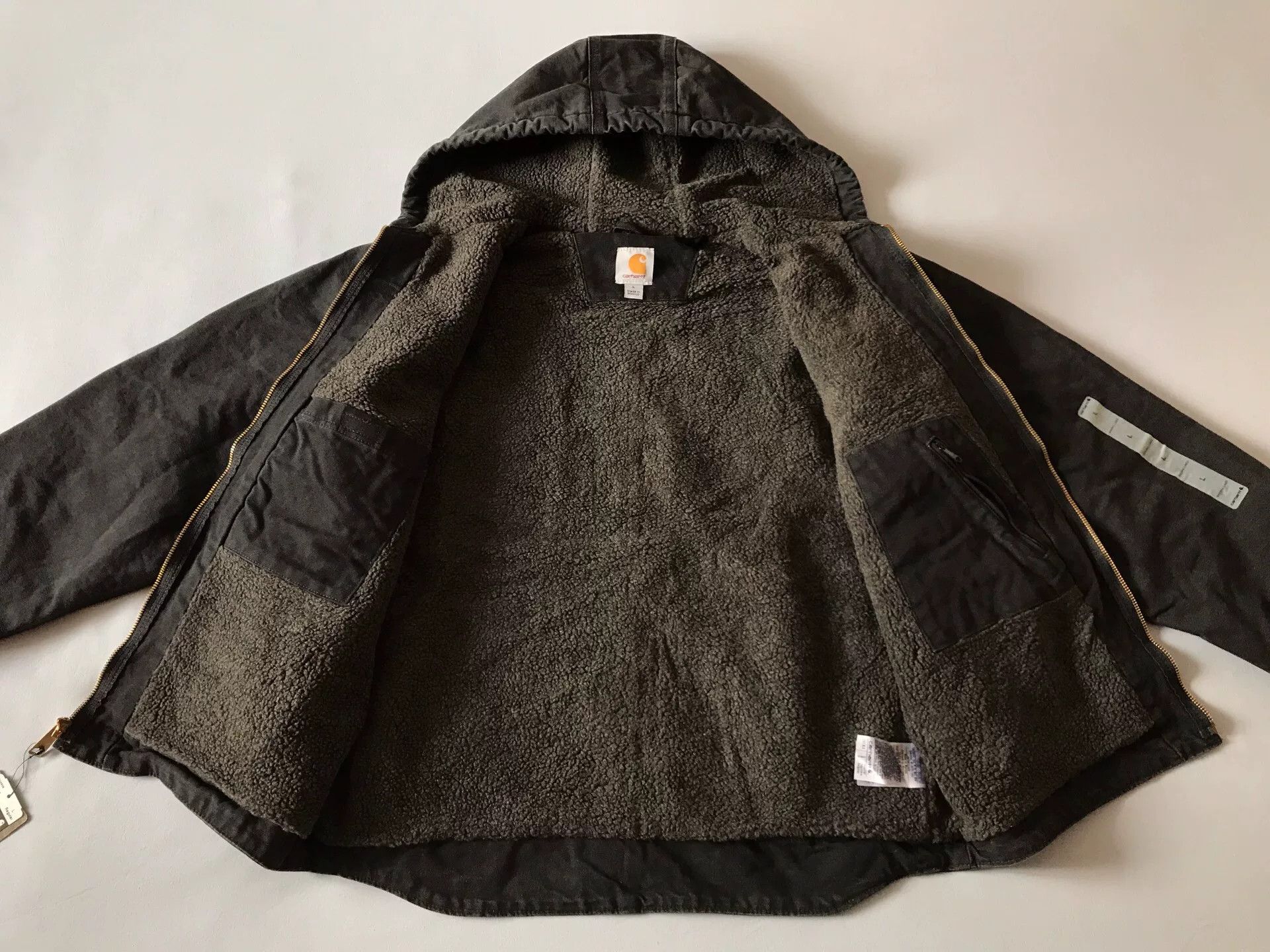 Carhartt Carhartt J141 Hooded Canvas Jacket Size US L / EU 52-54 / 3 - 3 Thumbnail