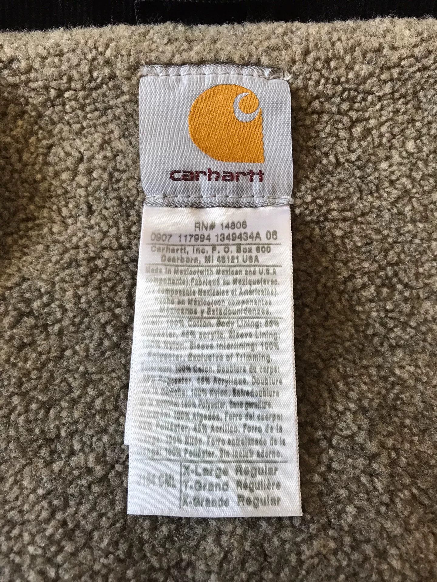 Carhartt Carhartt J164 Washed Canvas Work Jacket Size US XL / EU 56 / 4 - 9 Thumbnail