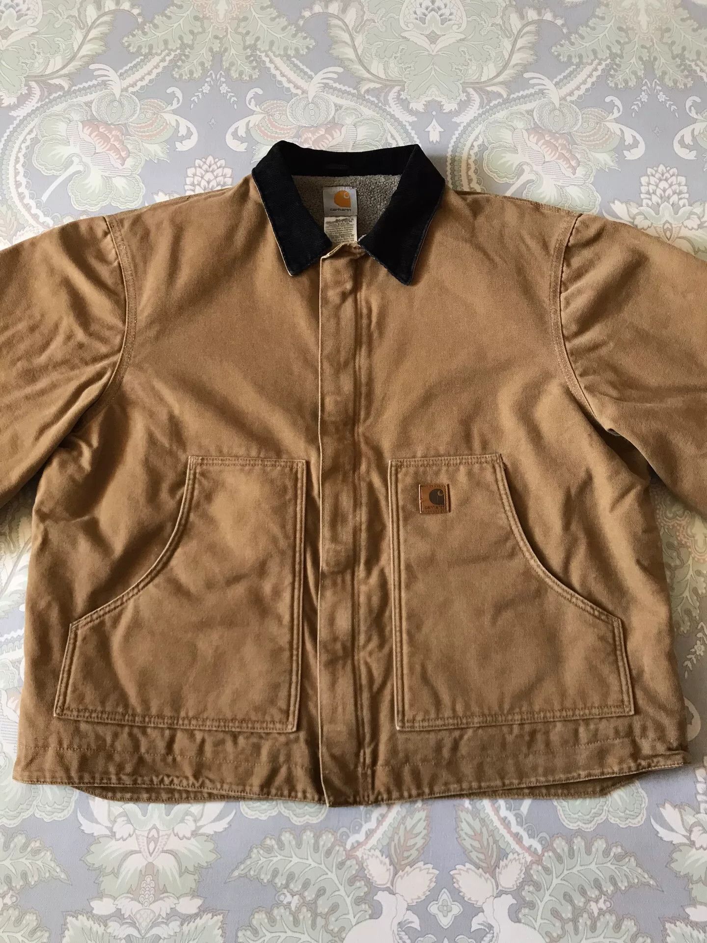 Carhartt Carhartt J164 Washed Canvas Work Jacket Size US XL / EU 56 / 4 - 4 Thumbnail