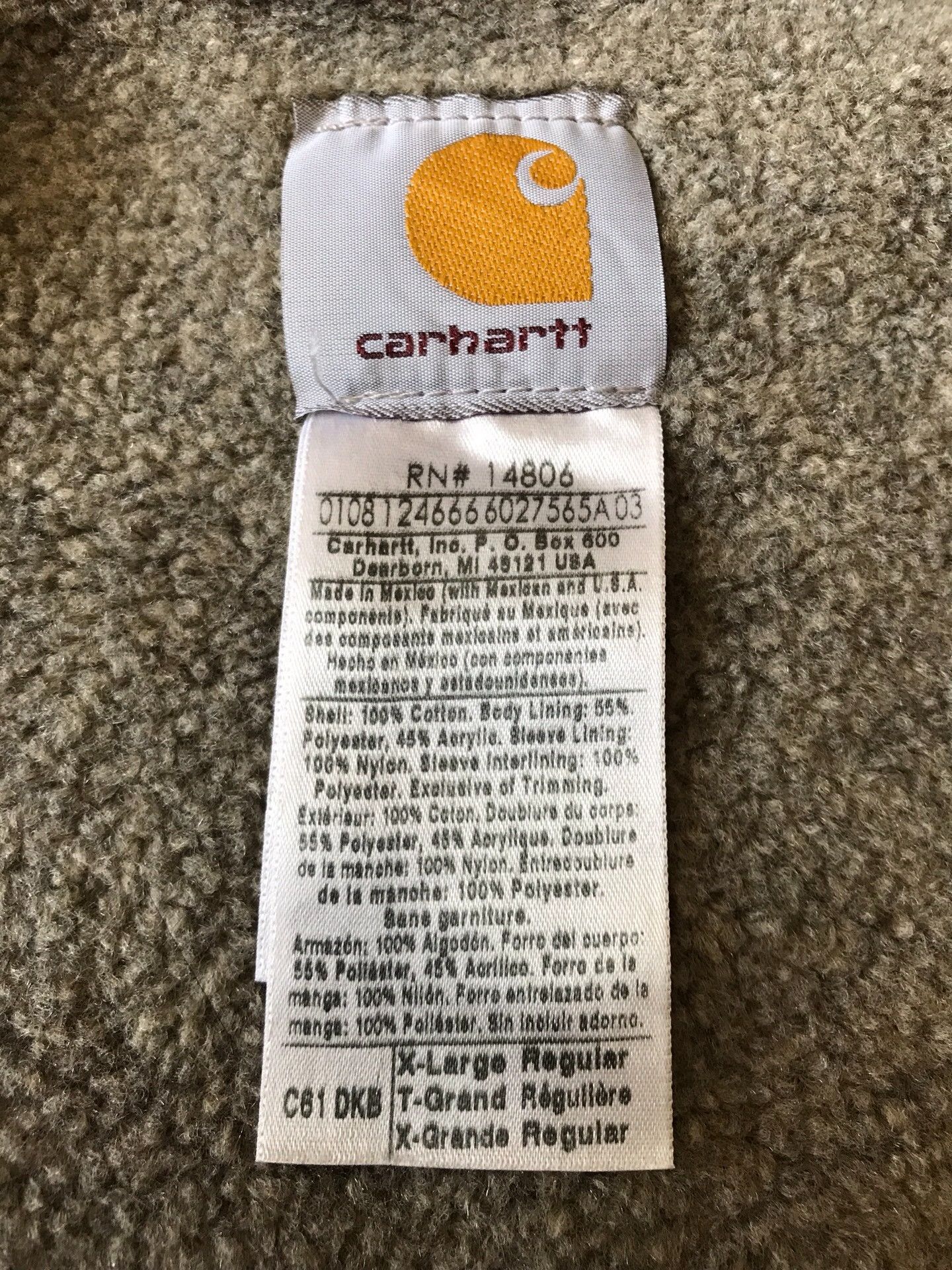 Carhartt Carhartt C61 XL Canvas Work Jacket Size US XL / EU 56 / 4 - 8 Thumbnail