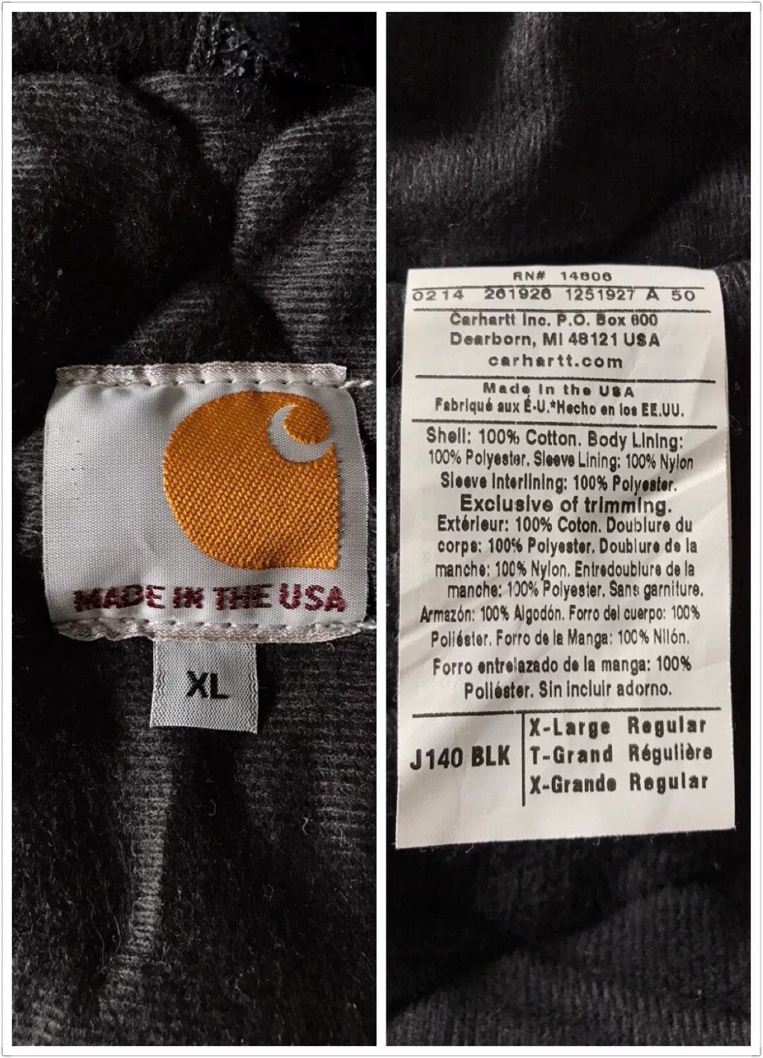 Carhartt 125th Anniversary Carhartt J140 Black XL Jacket Size US XL / EU 56 / 4 - 9 Thumbnail