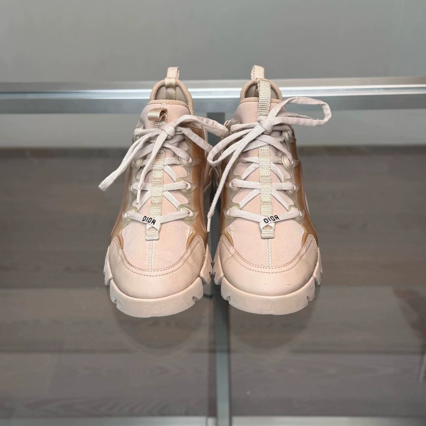 Dior Dior D-Connect Beige Dad Shoes Size US 7 / IT 37 - 2 Thumbnail