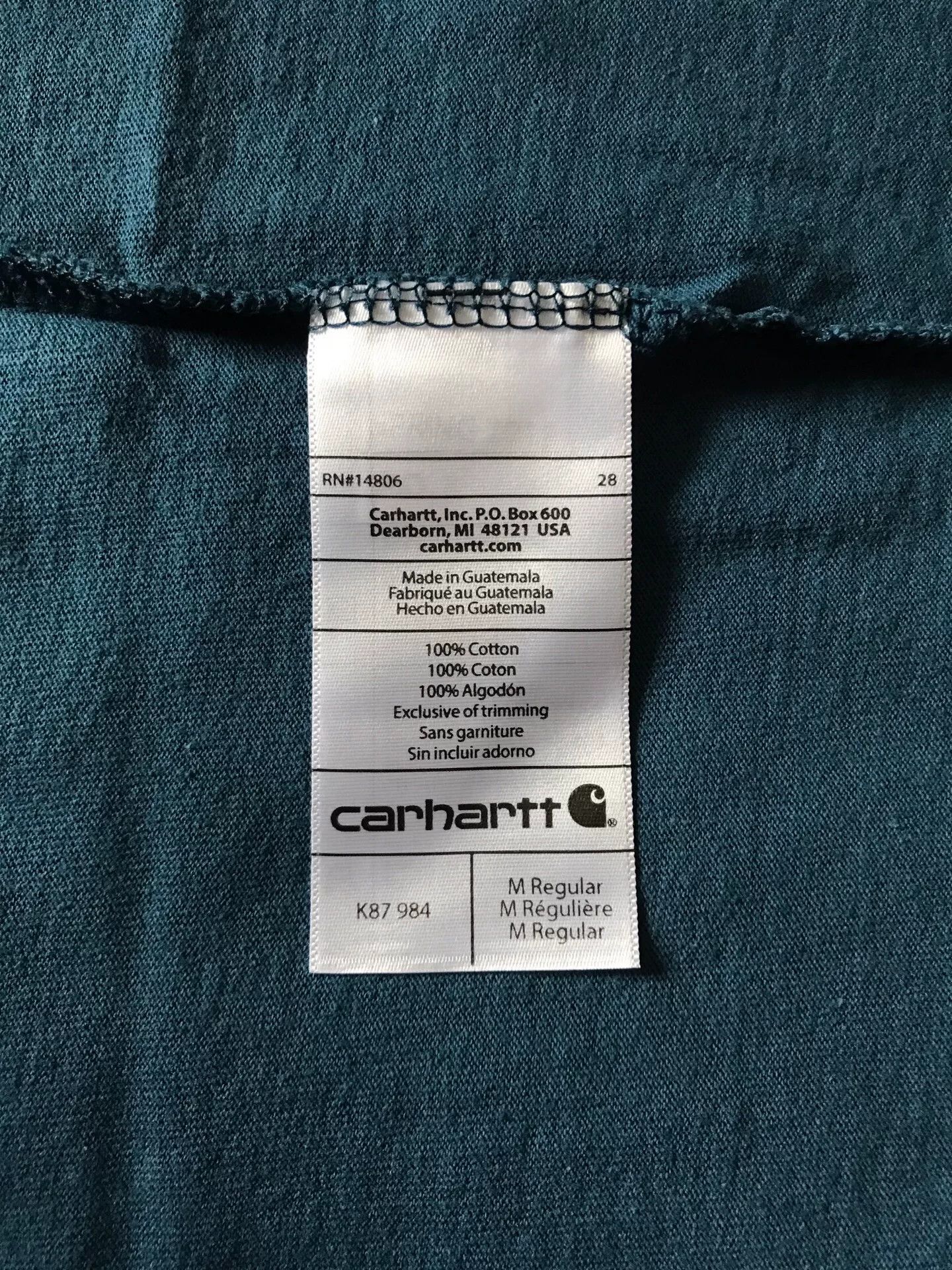 Carhartt Carhartt K87 Short-Sleeve T-Shirt Size US M / EU 48-50 / 2 - 8 Thumbnail