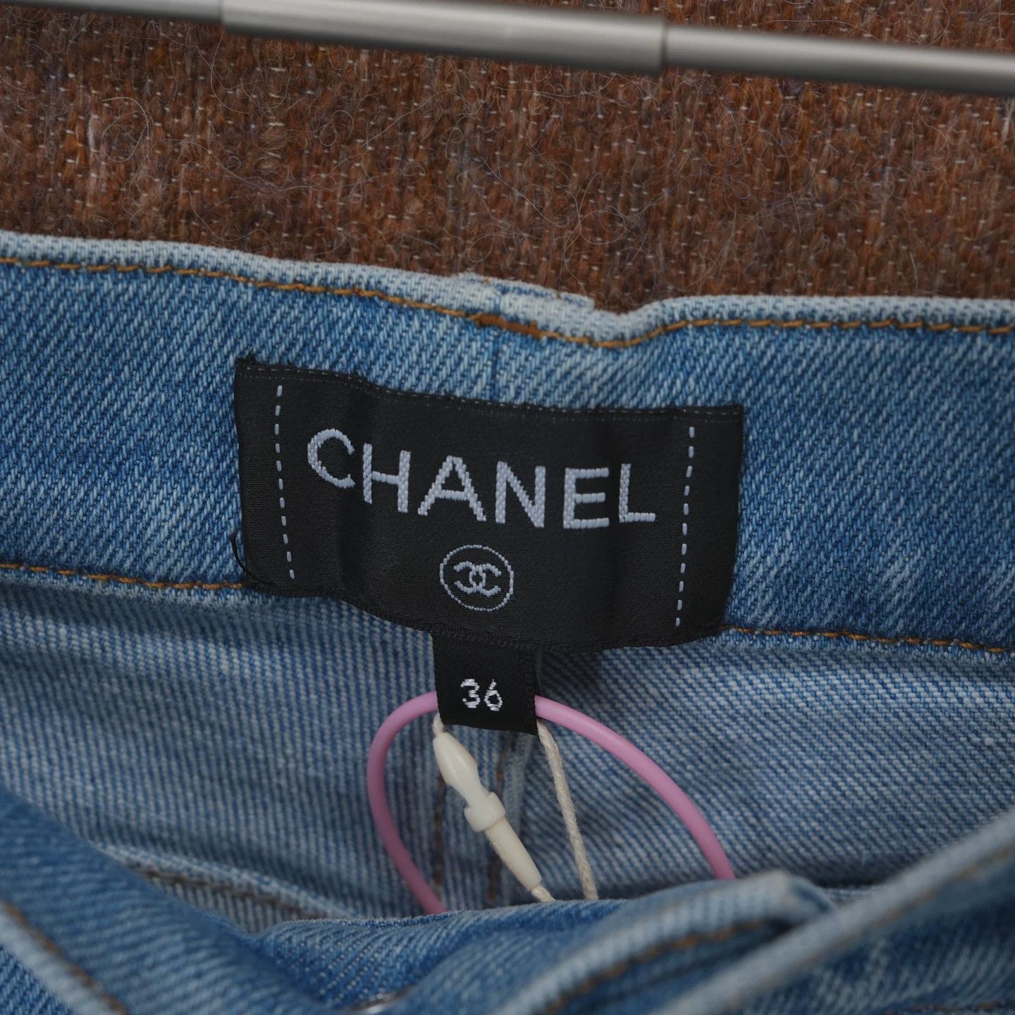 Chanel Chanel 23P Blue Polka Dot Logo Jeans Size 36" / US 14 / IT 50 - 3 Thumbnail