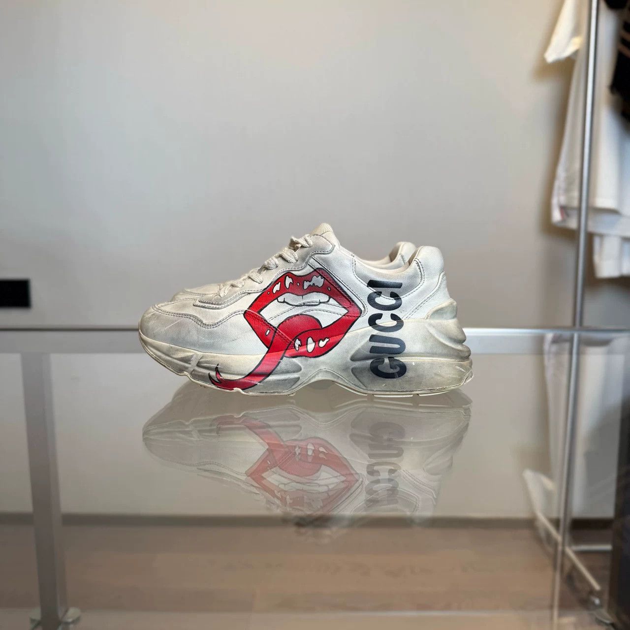 Gucci Gucci Red Lip Dad Sneakers Size US 4.5 / IT 34.5 - 3 Thumbnail