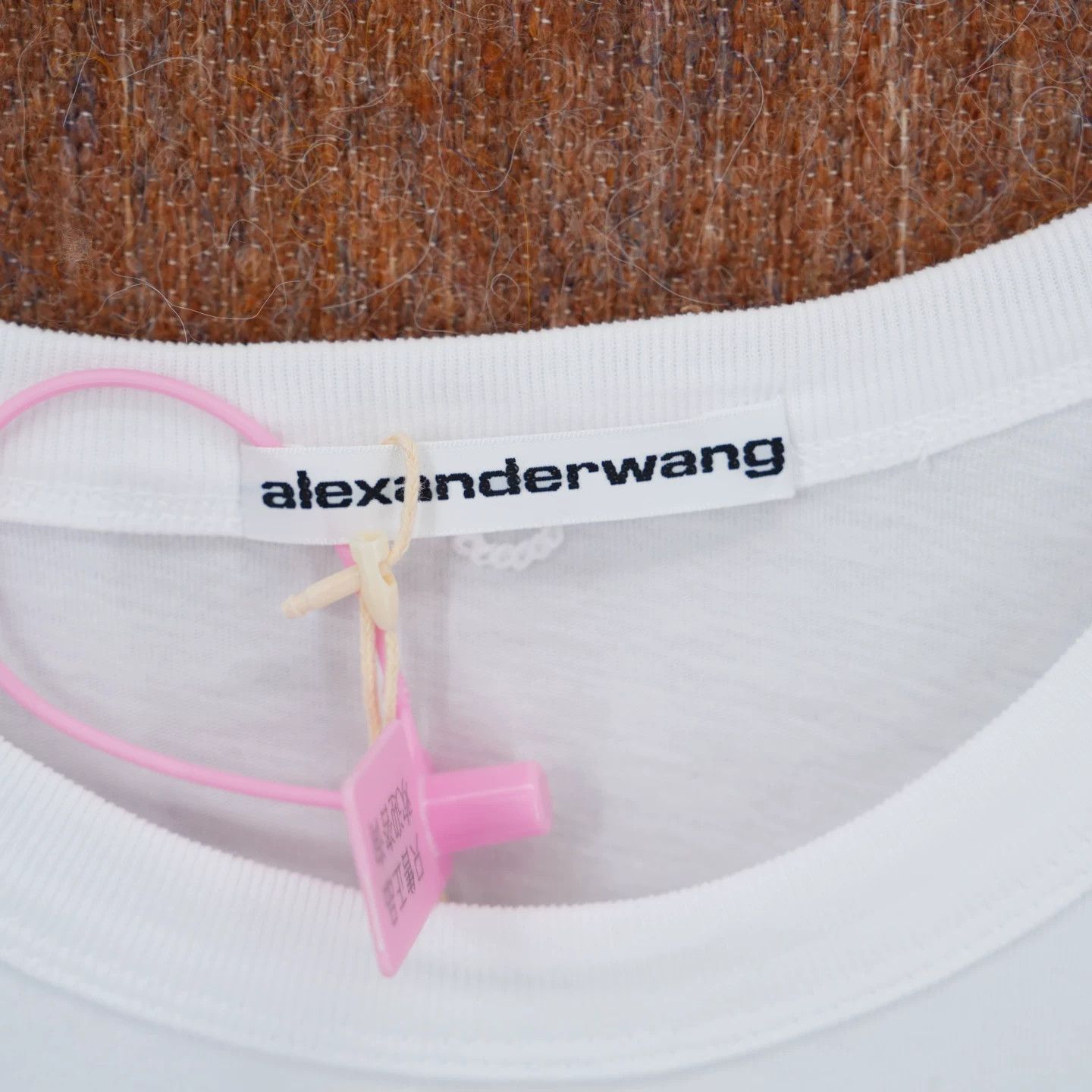 Alexander Wang Alexander Wang Woven Logo Cropped T-shirt Size XS / US 0-2 / IT 36-38 - 3 Thumbnail